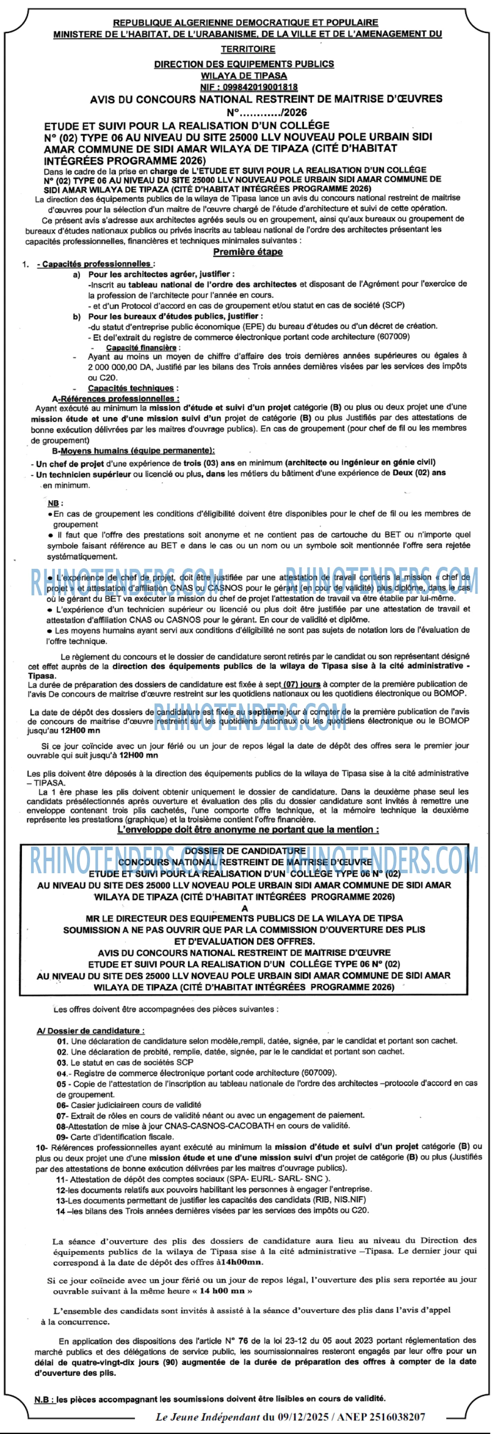 Jeune Independant