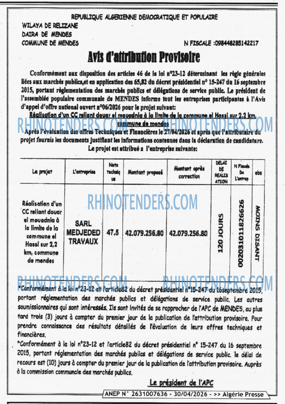 ALGERIE PRESSE