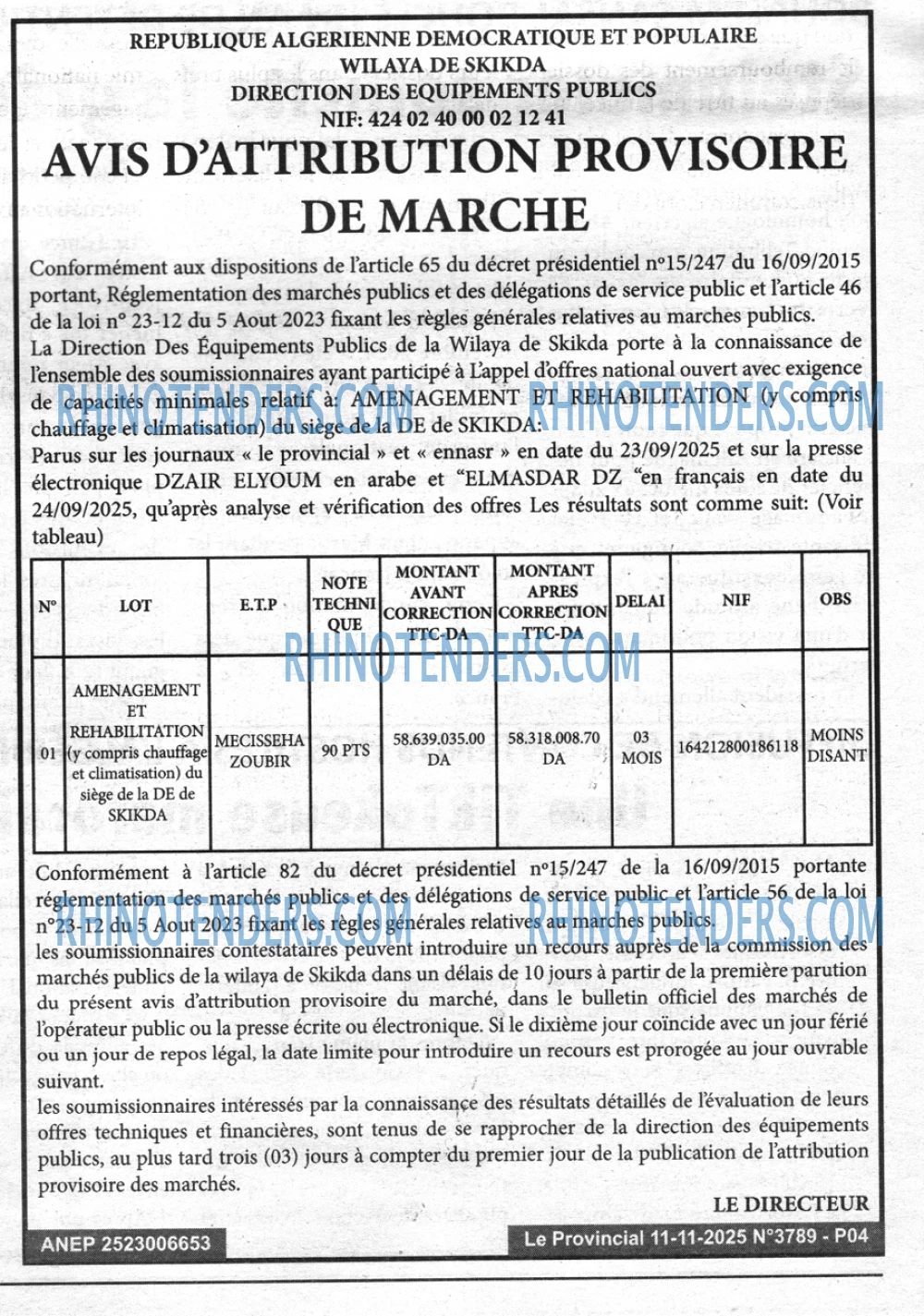 LE PROVINCIAL