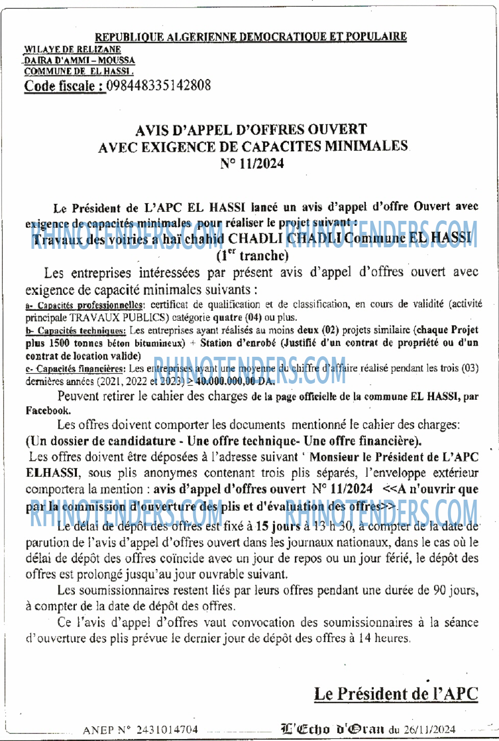 L'ECHO D'ORAN