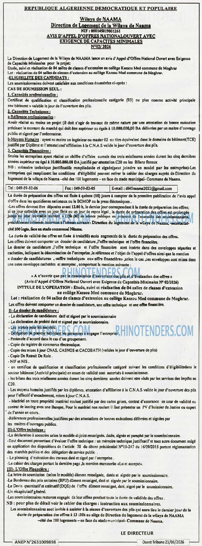 ouest TRIBUNE