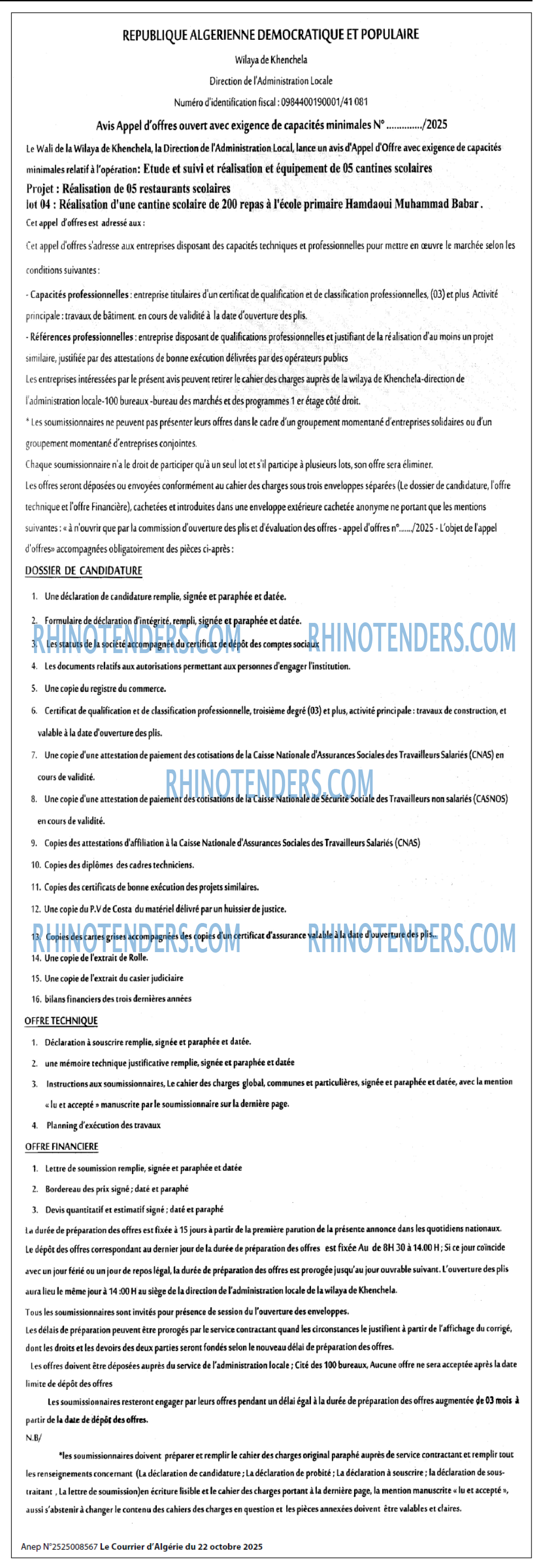 Le Courrier d'Algerie
