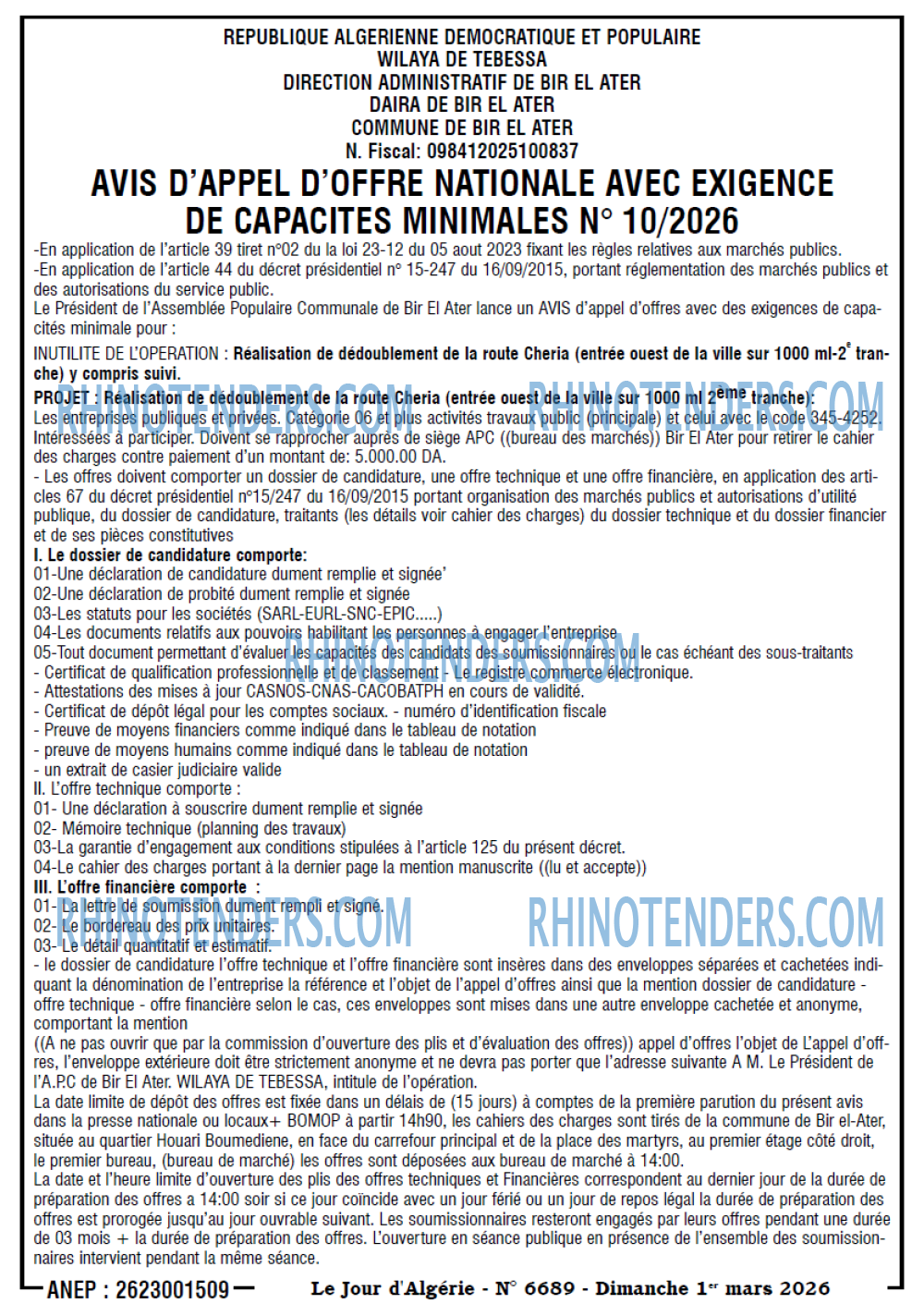 Le Jour d'Algérie