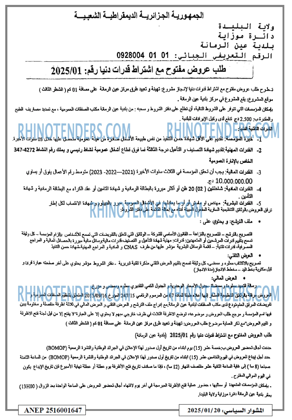 المشوار السياسي