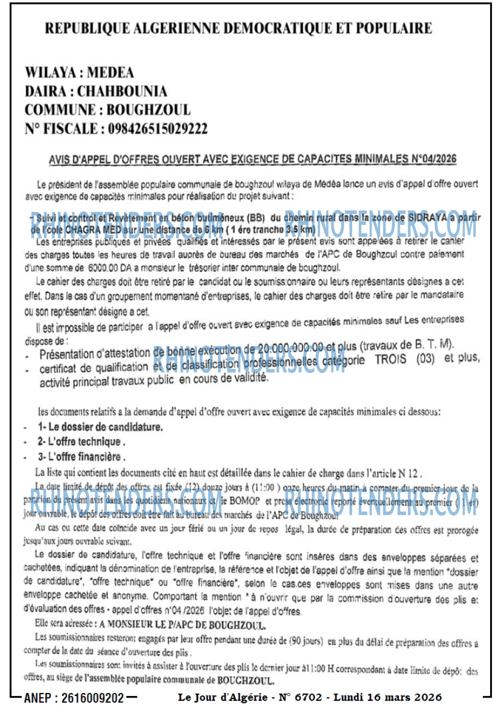 Le Jour d'Algérie