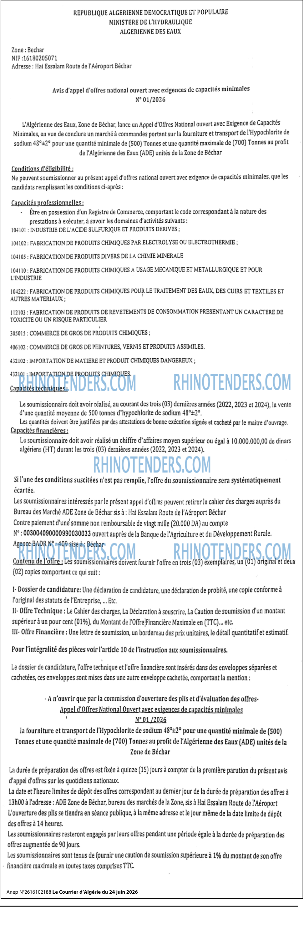 Le Courrier d'Algerie