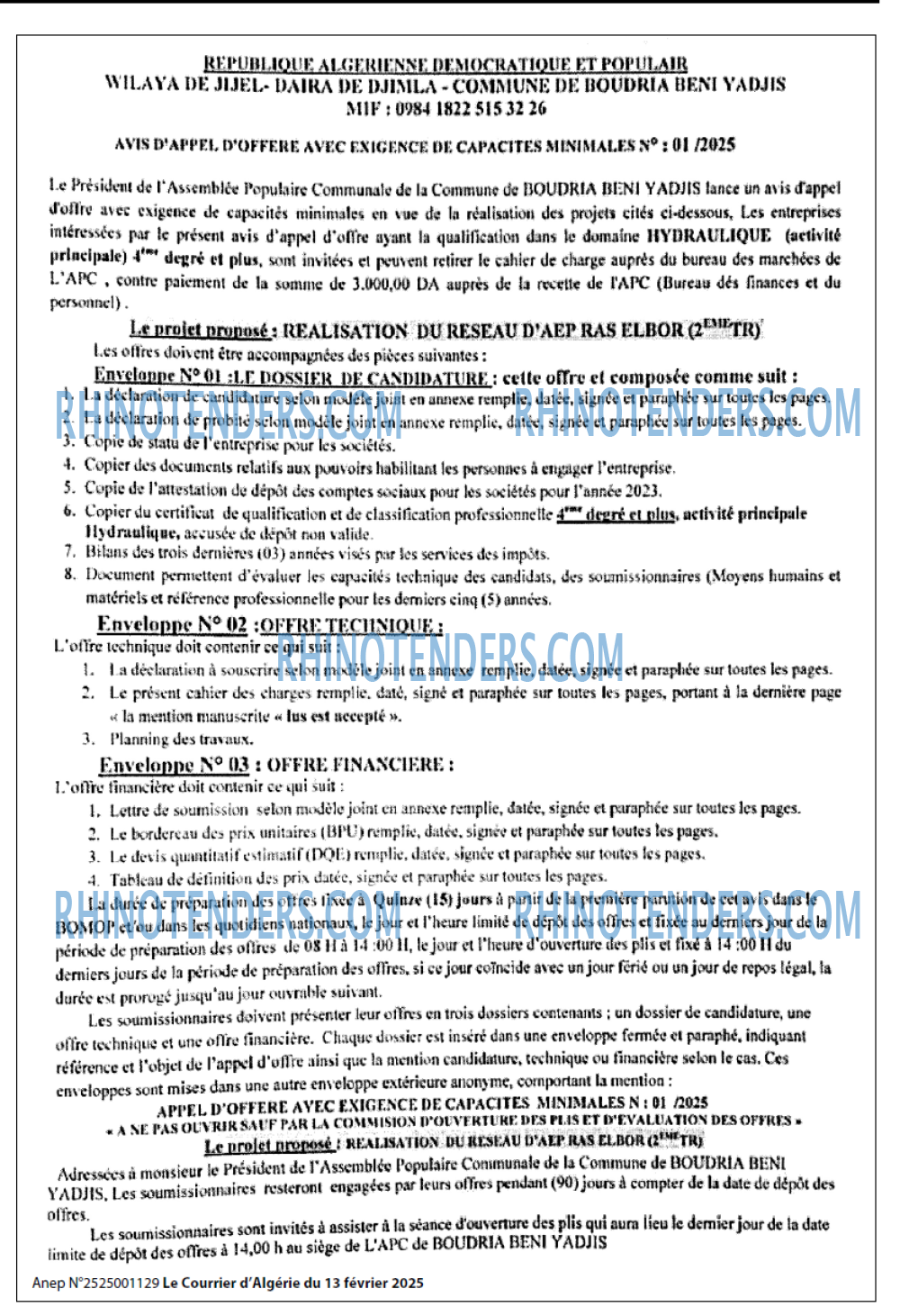 Le Courrier d'Algerie