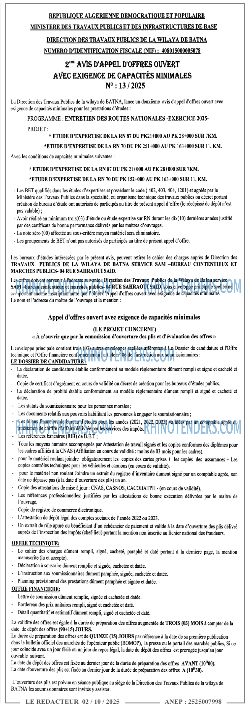 LE REDACTEUR