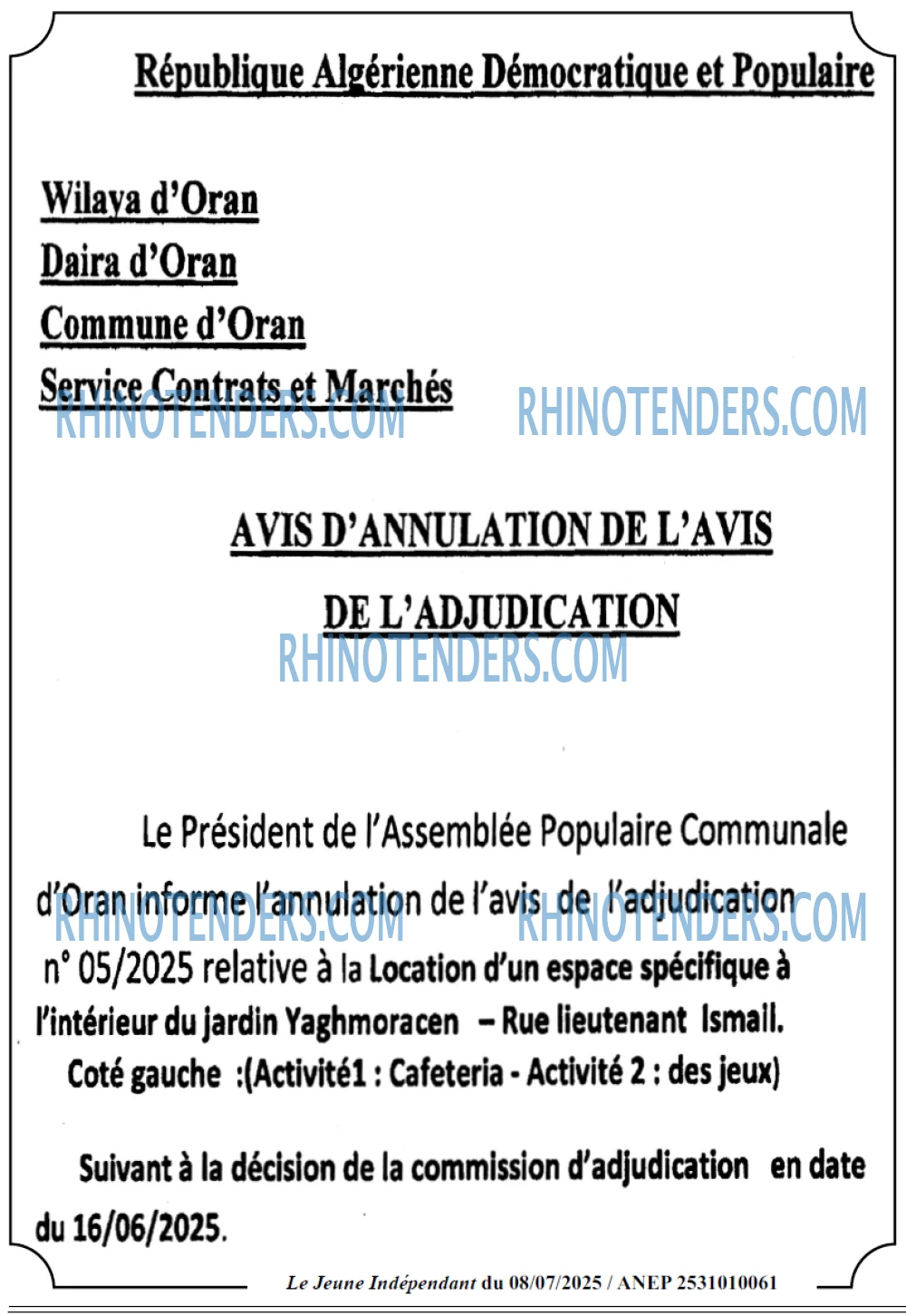 Le jeune indépendant