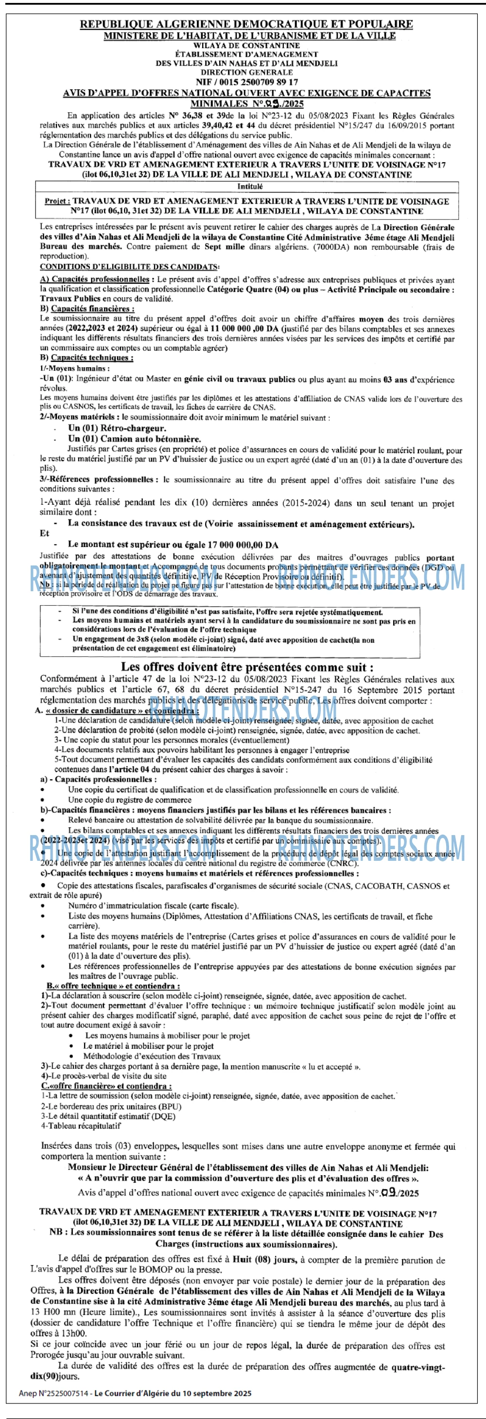 Le Courrier d'Algerie