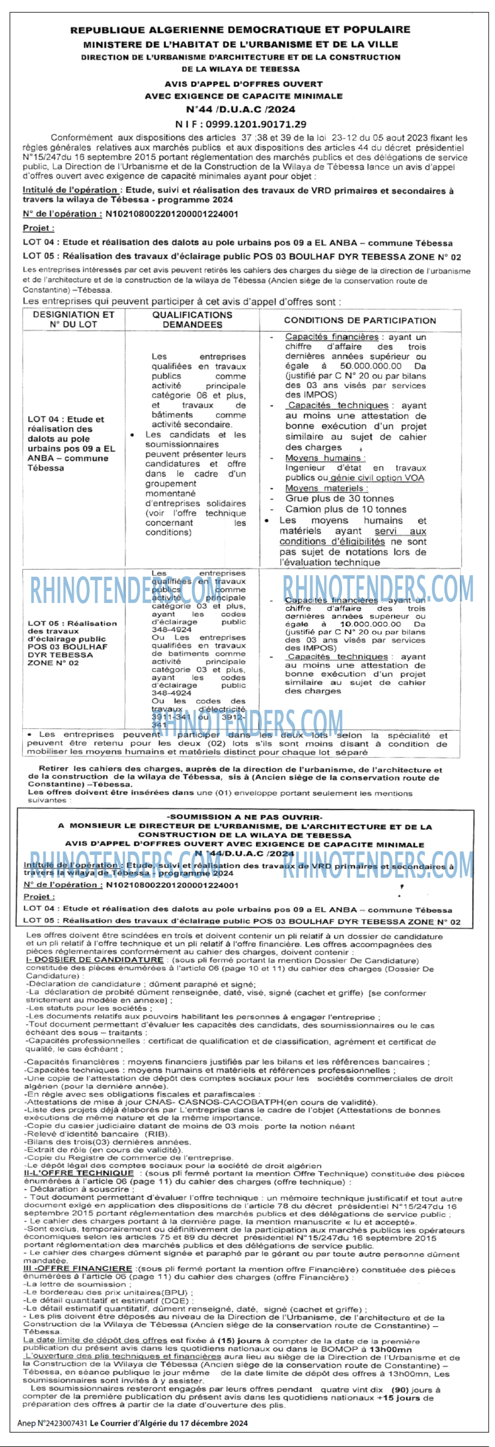Le Courrier d'Algerie