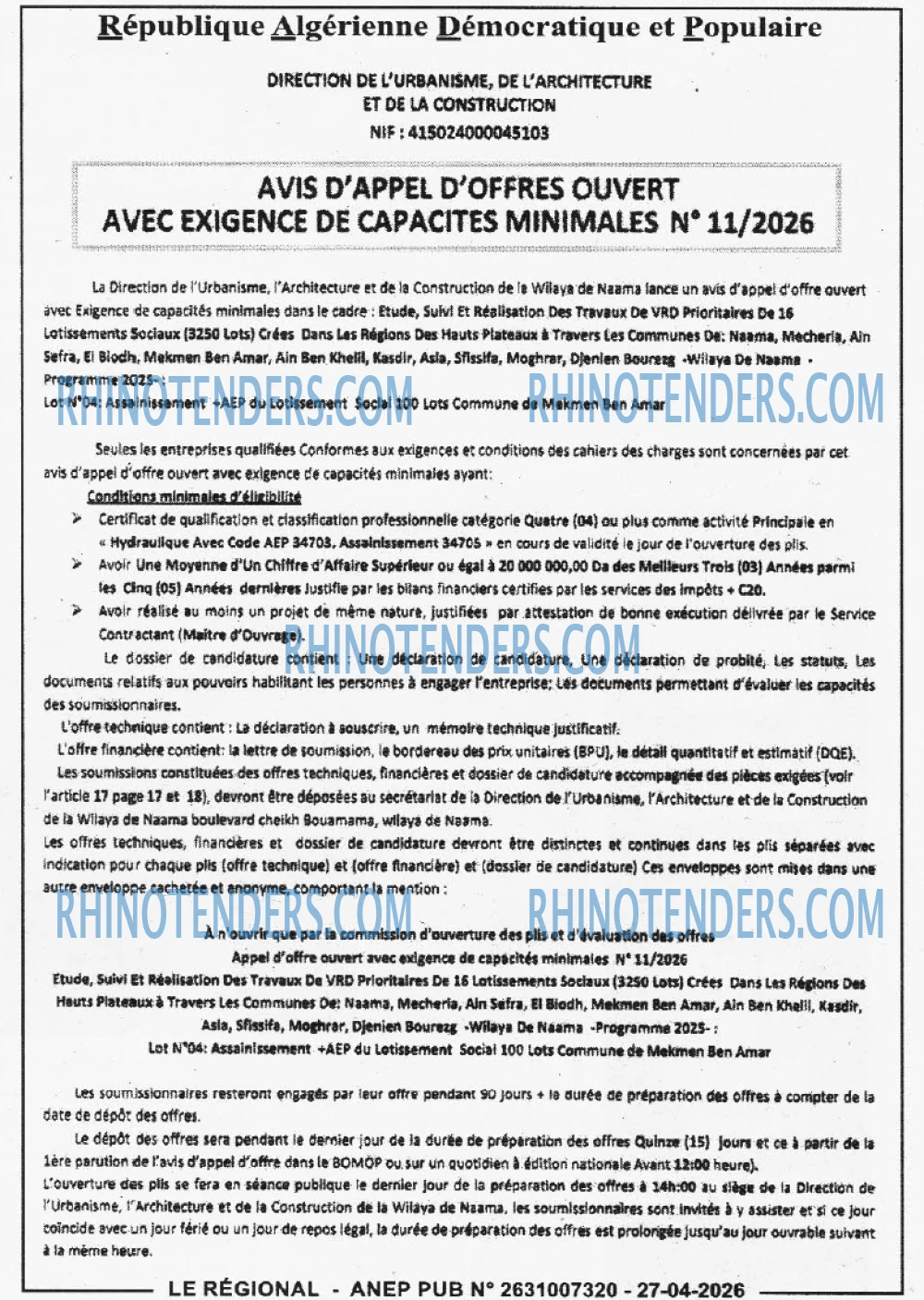 LE REGIONAL