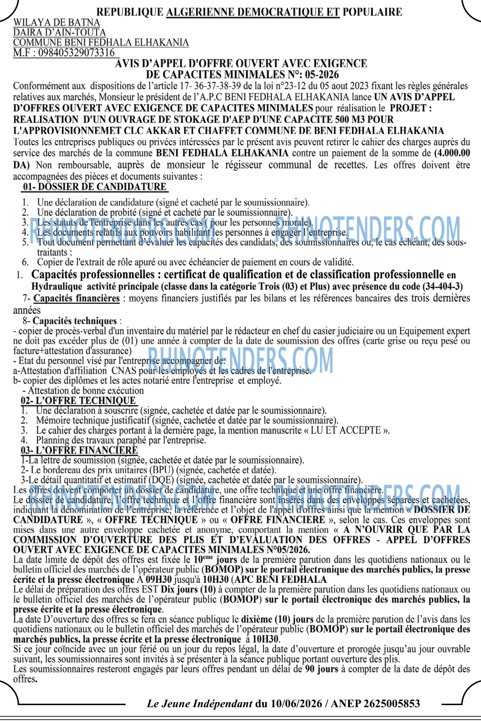 Jeune Independant