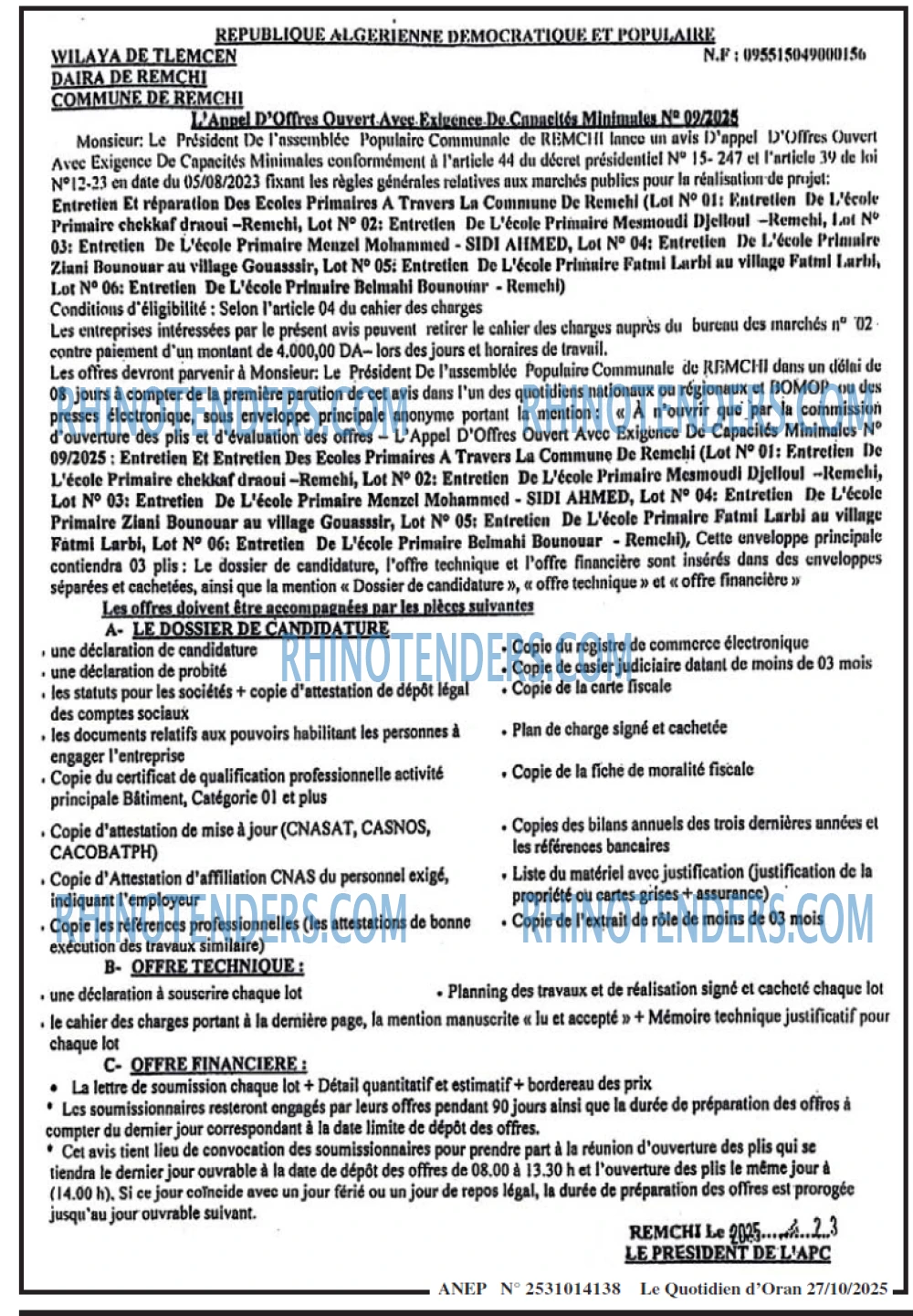Le Quotidien d'Oran