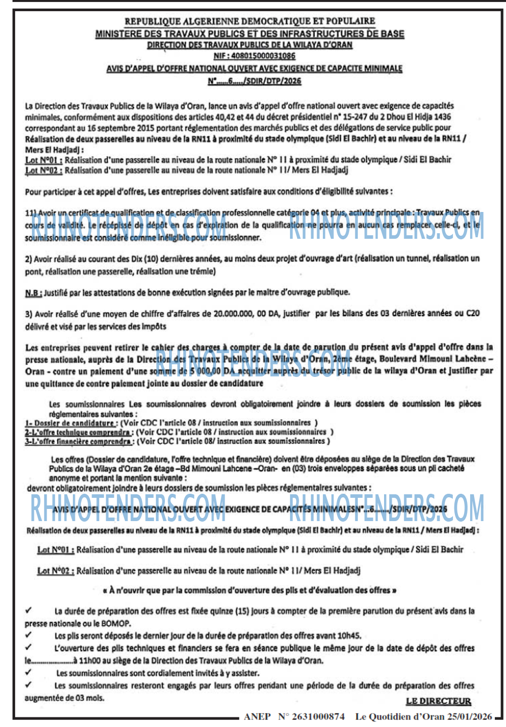 Le Quotidien d'Oran