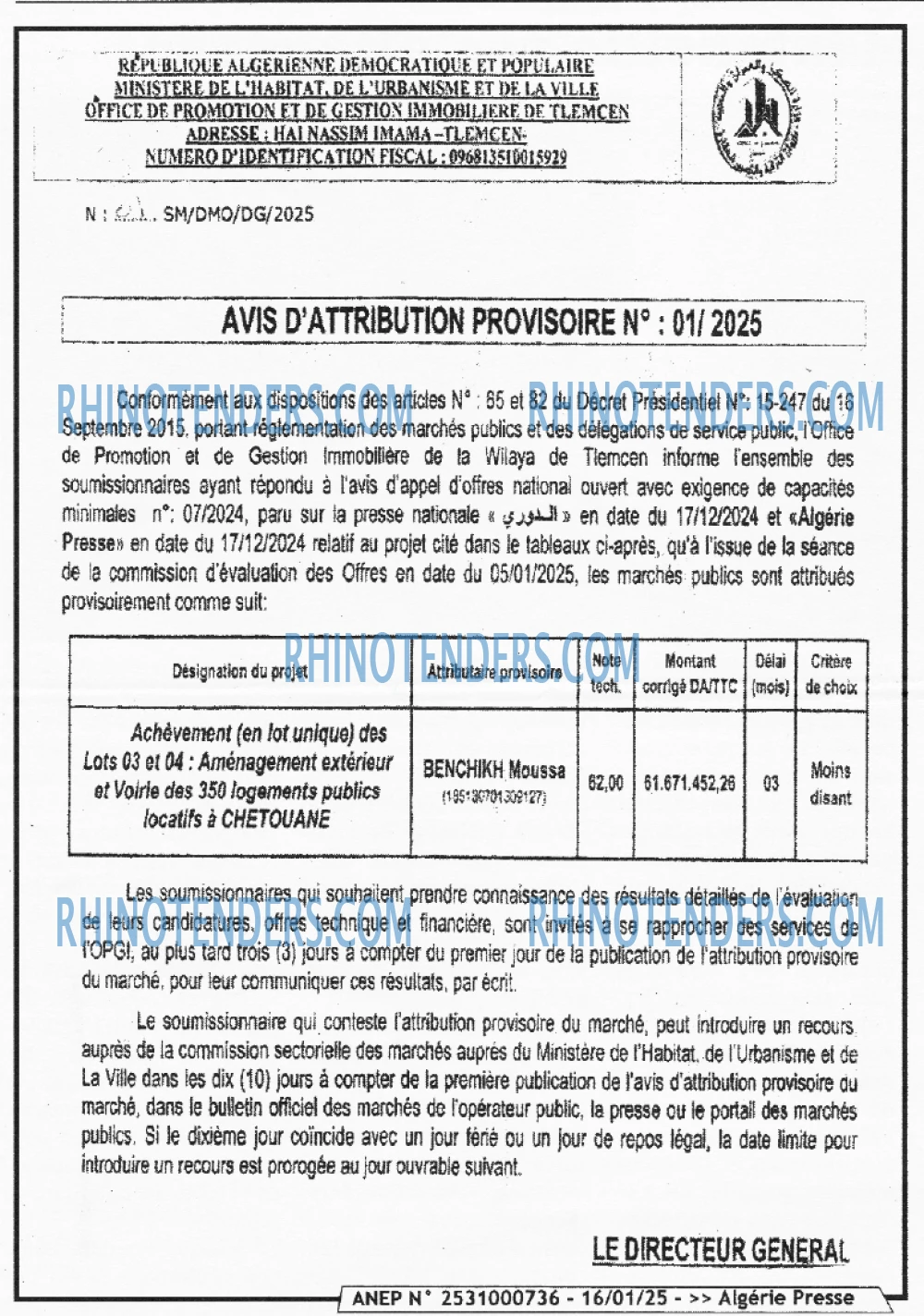 ALGERIE PRESSE