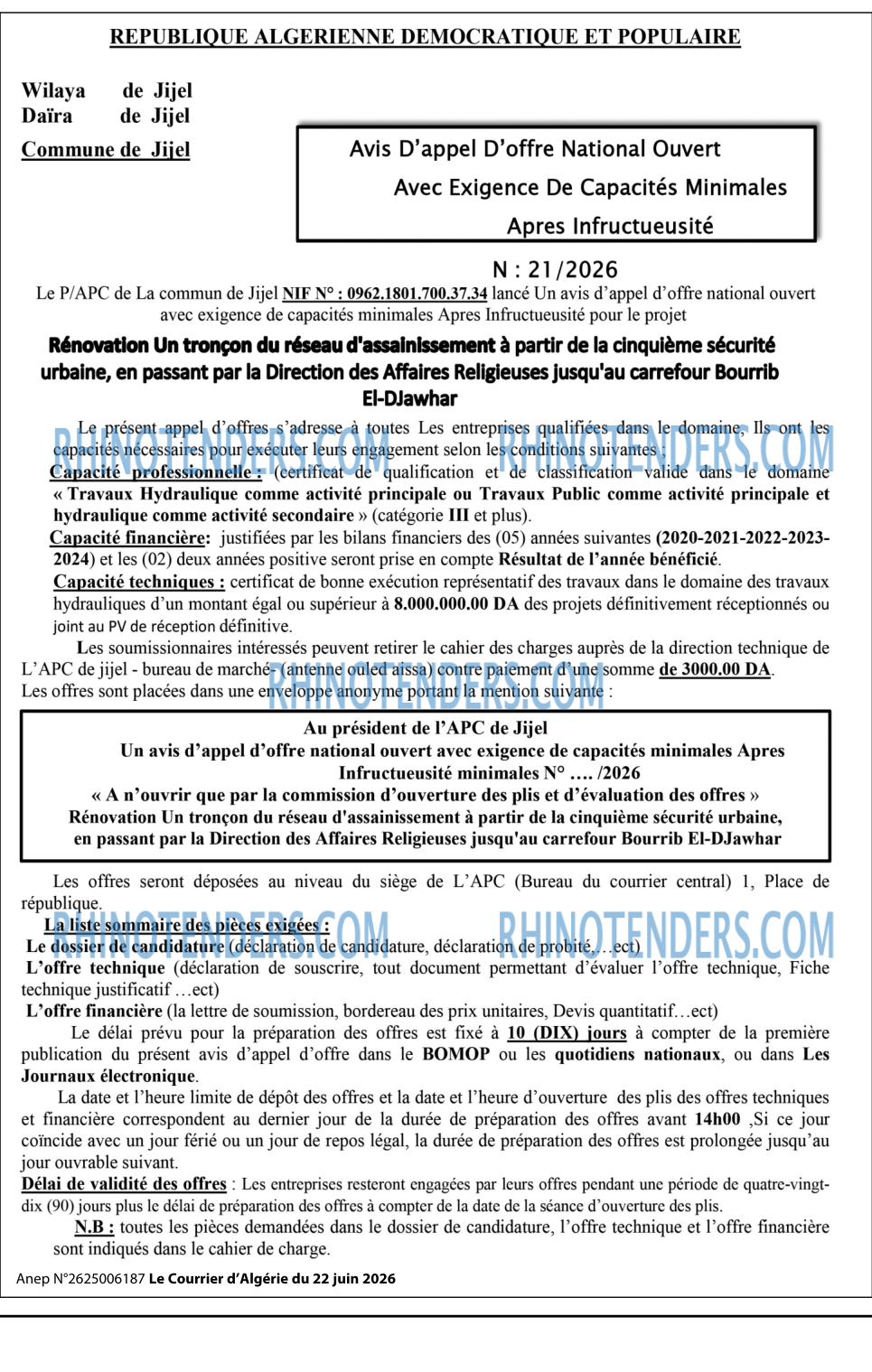 Le Courrier d'Algerie