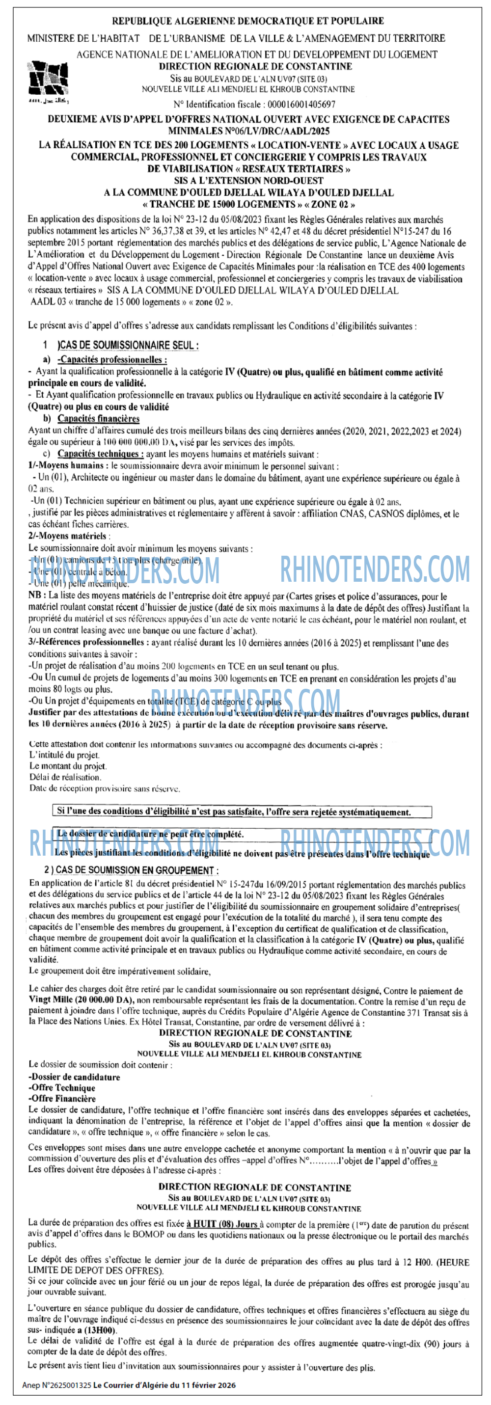 Le Courrier d'Algerie