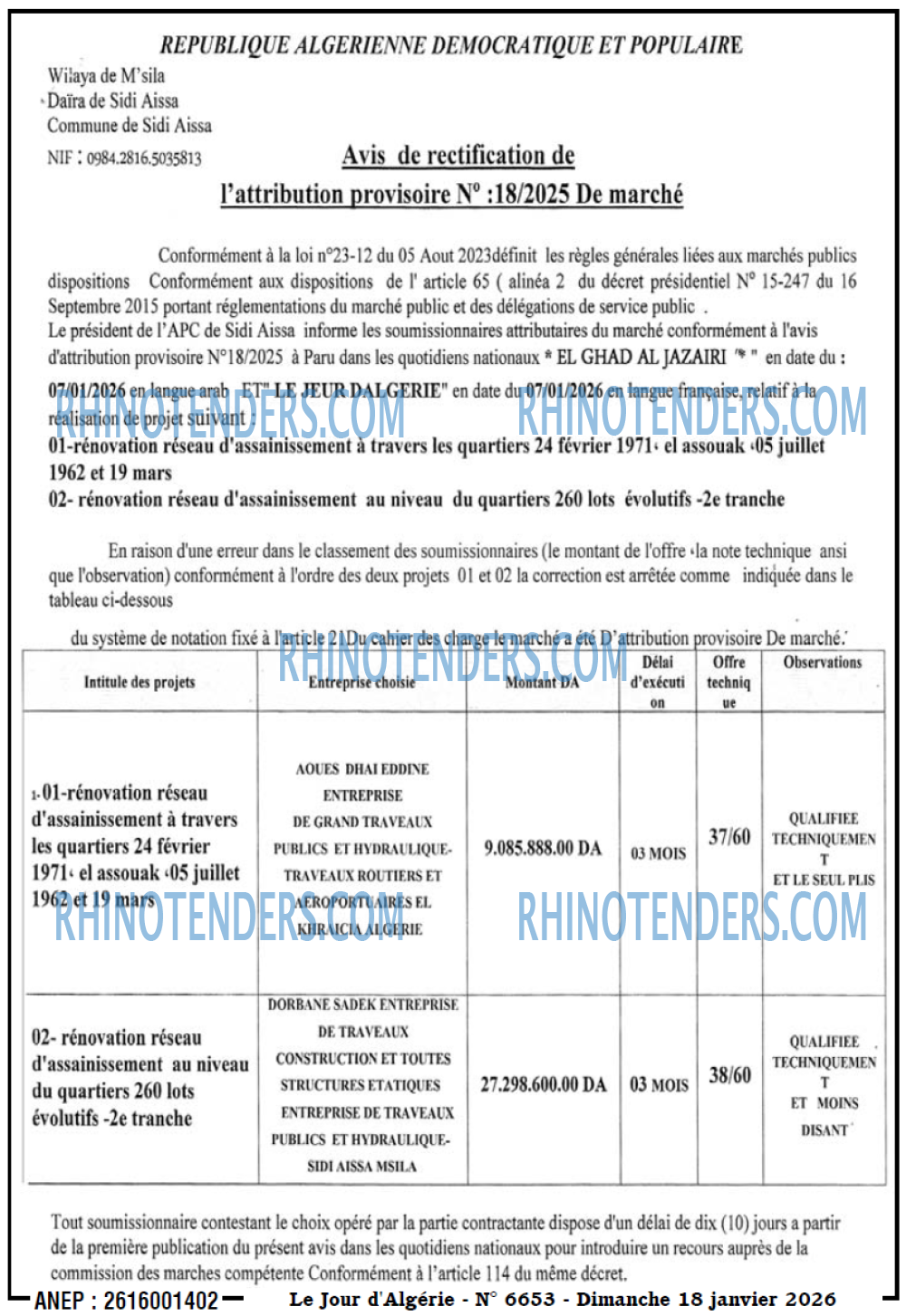 Le Jour d'Algérie