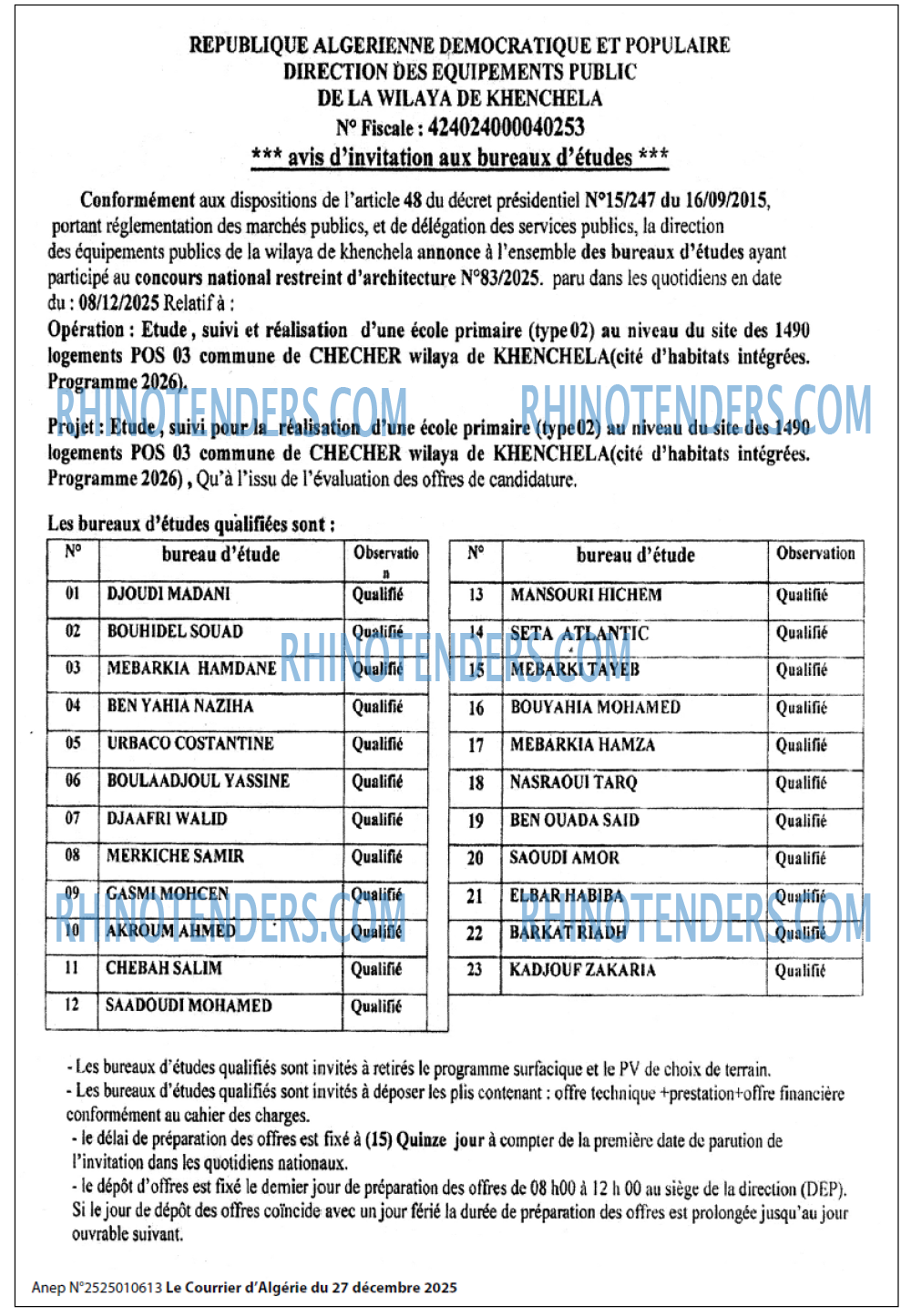 Le Courrier d'Algerie