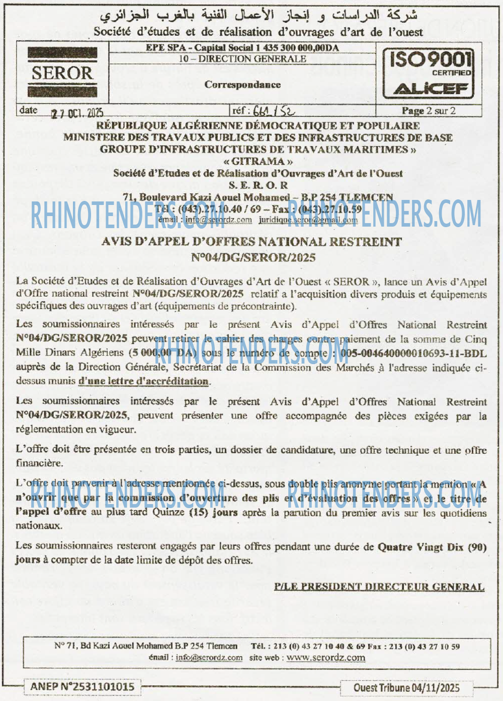 ouest TRIBUNE