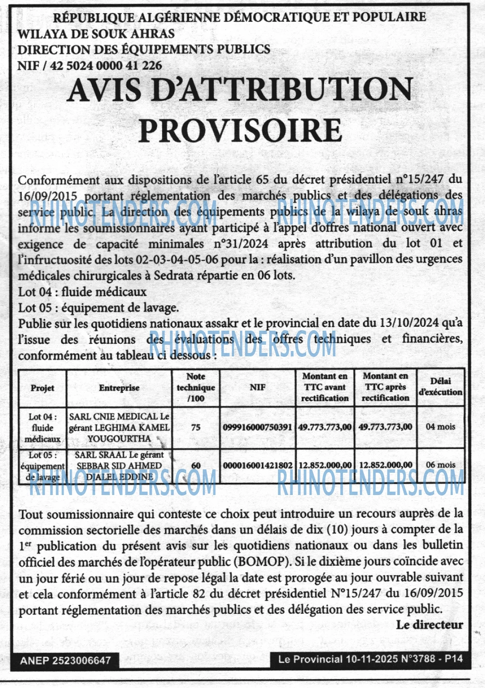 LE PROVINCIAL