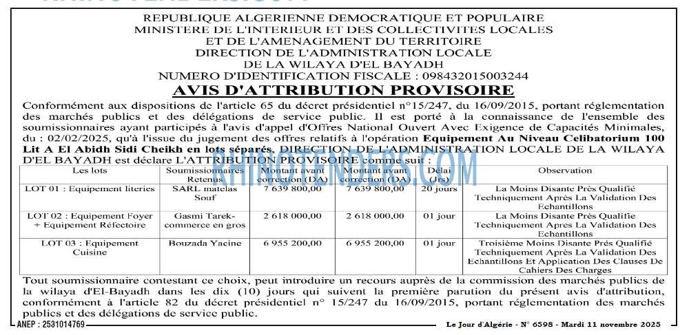 Le Jour d'Algérie