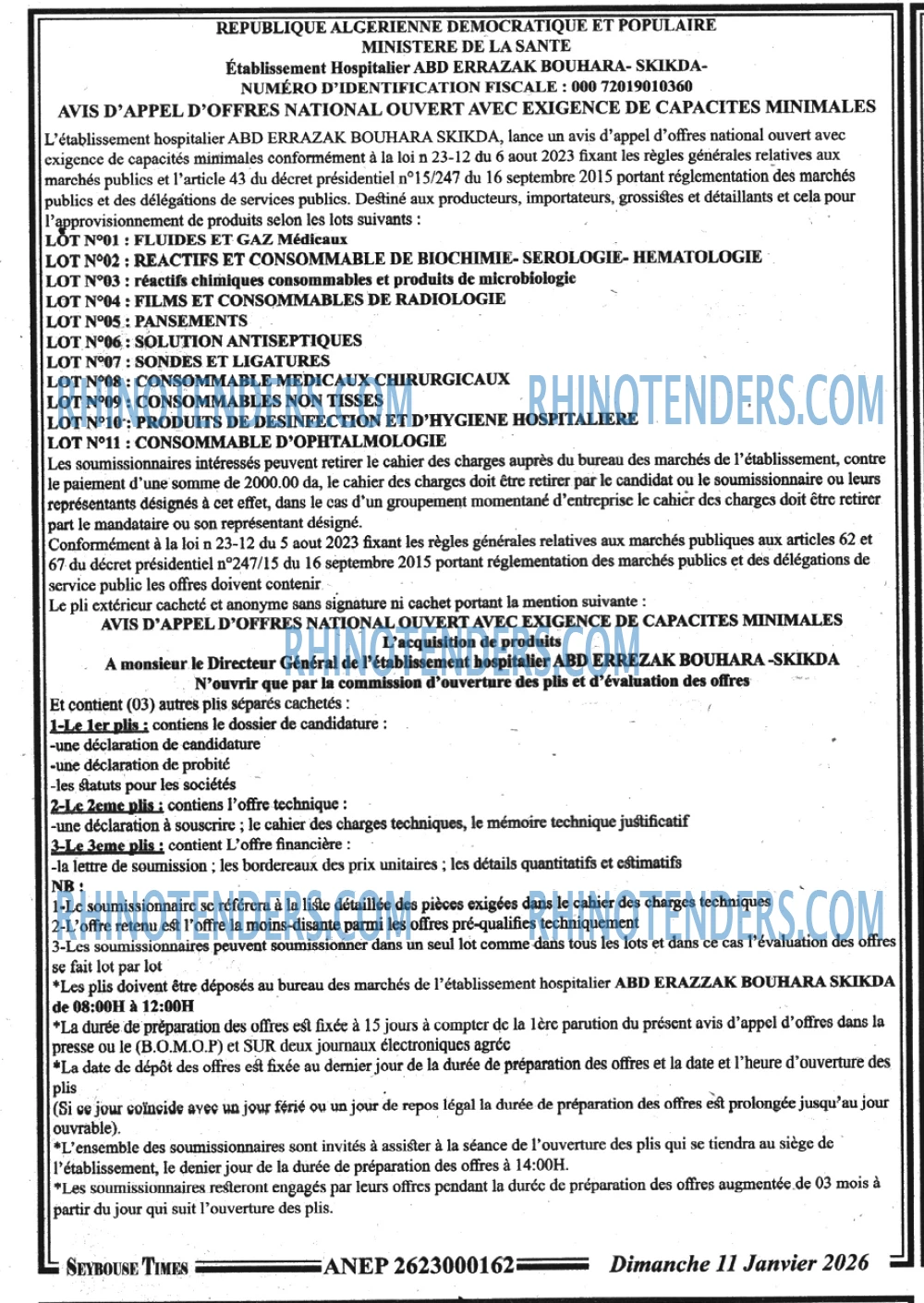 SEYBOUSSE TIMES