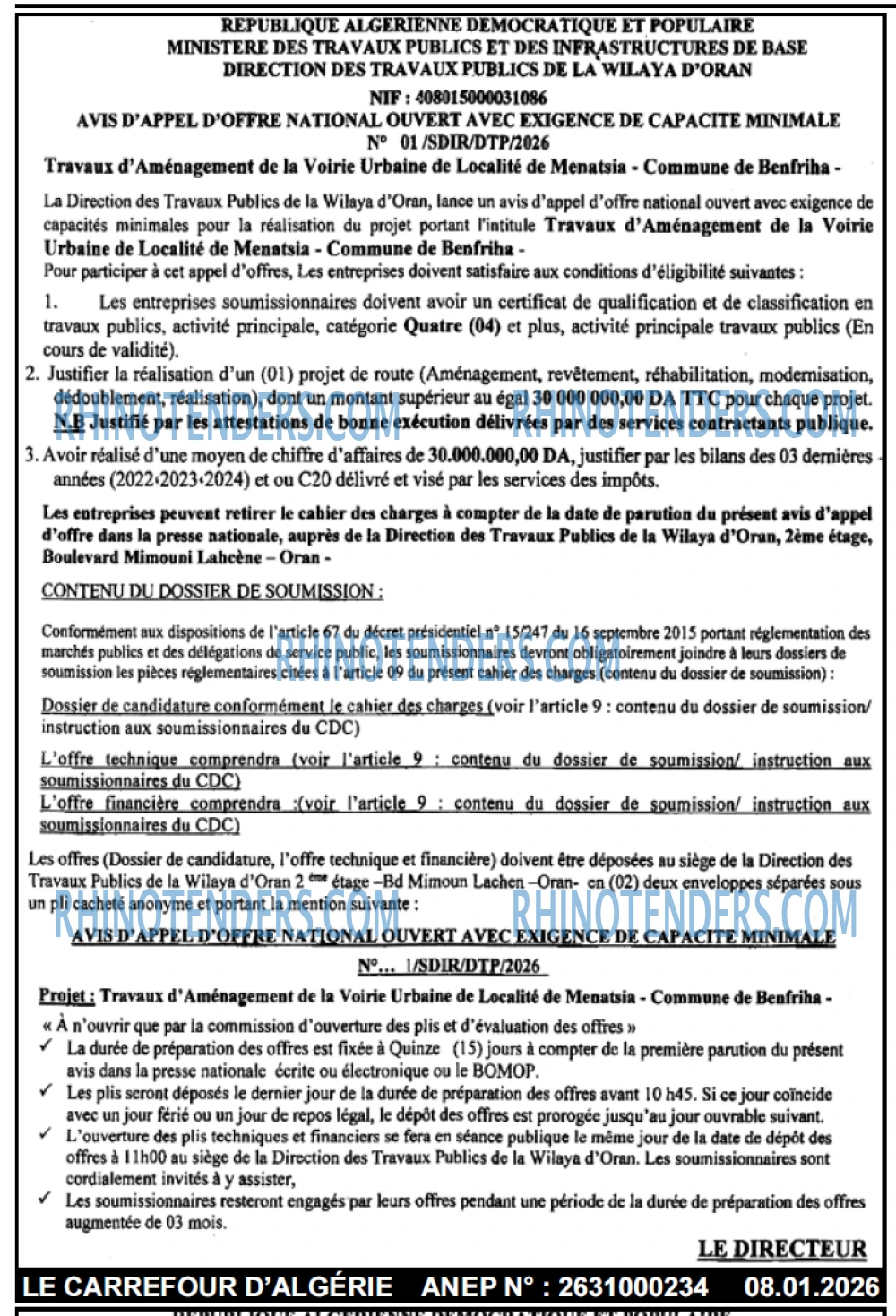 Le Carrefour d'Algérie