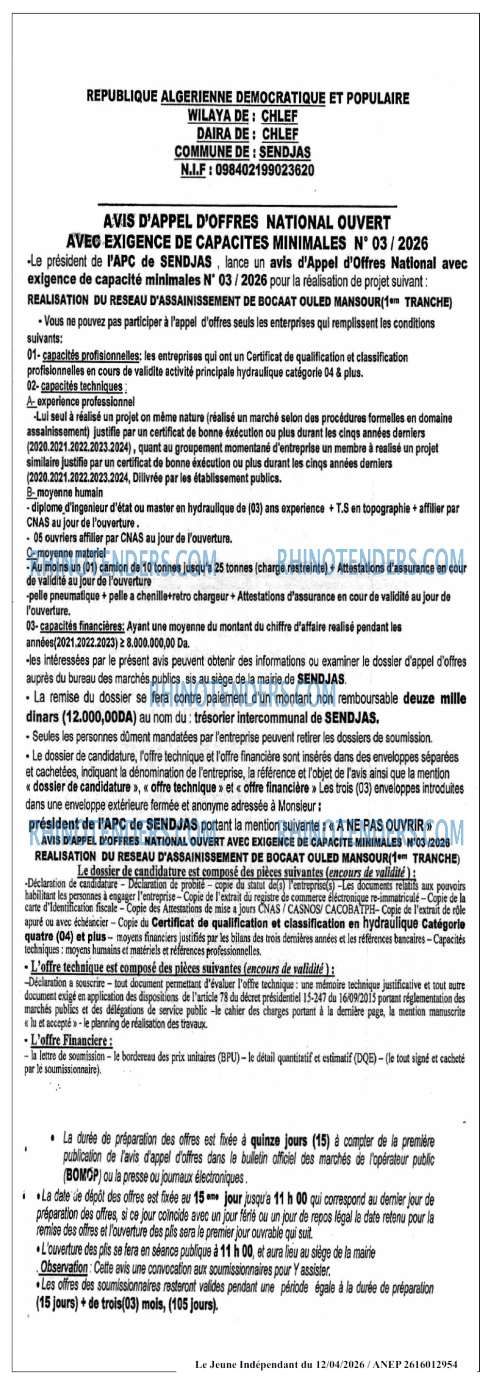 Jeune Independant