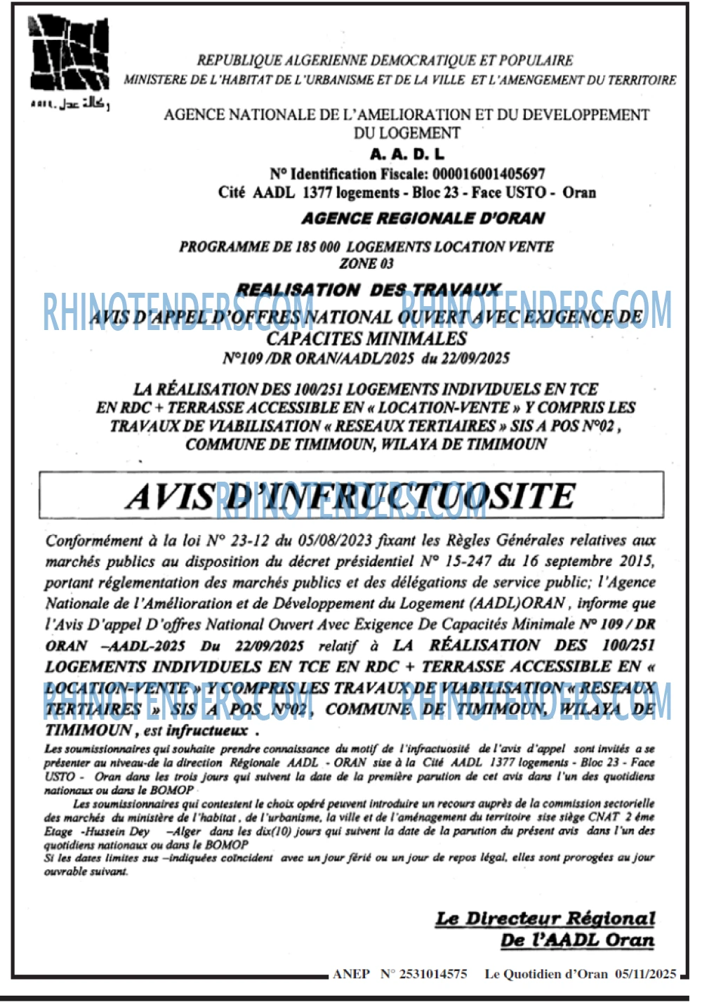 Le Quotidien d'Oran