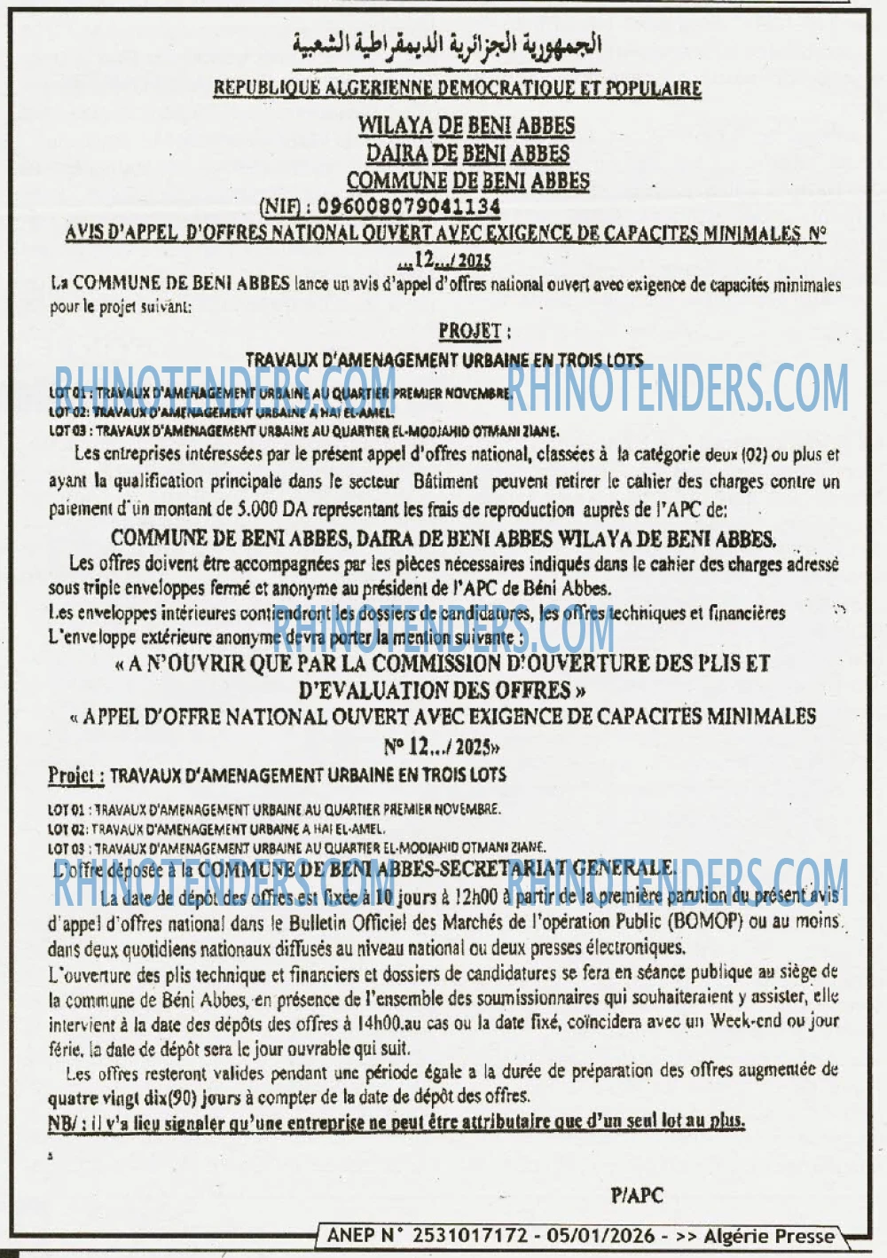 ALGERIE PRESSE