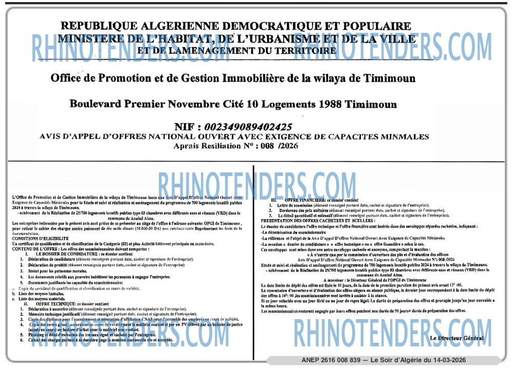 LE SOIR D'ALGERIE