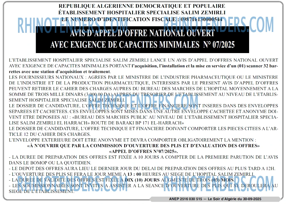 LE SOIR D'ALGERIE
