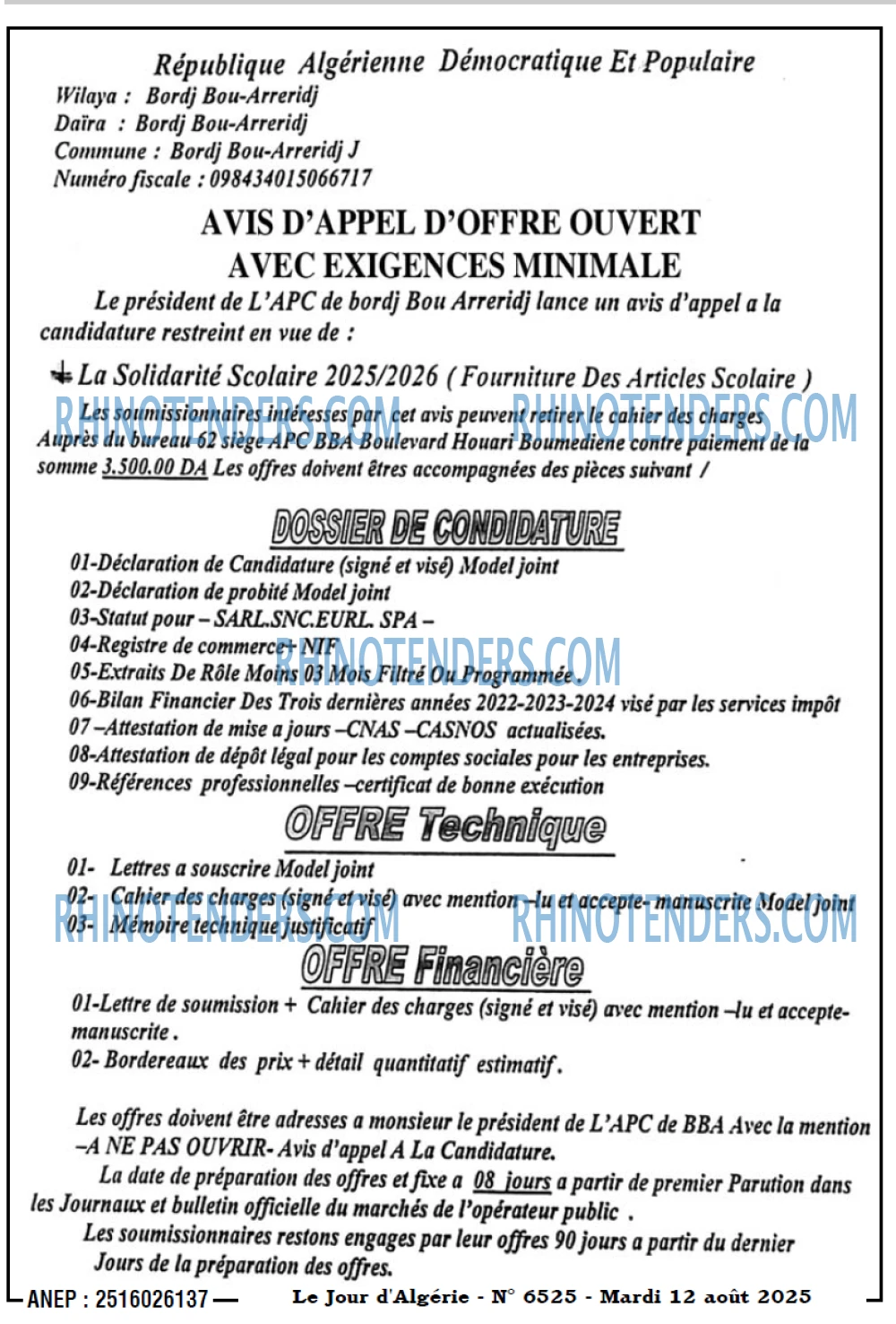 Le Jour d'Algérie
