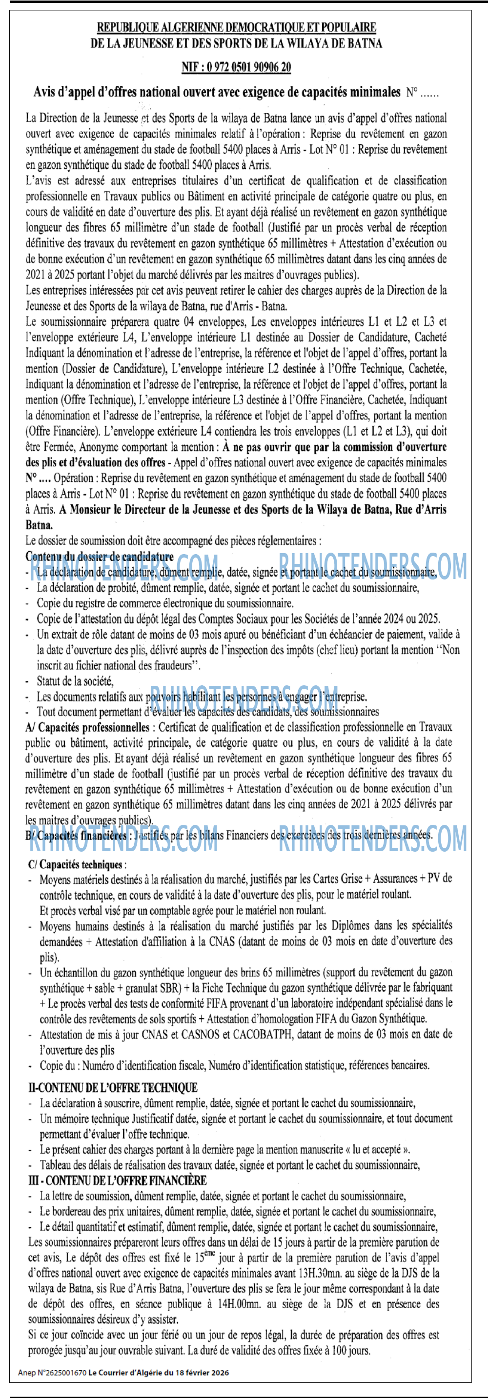 Le Courrier d'Algerie