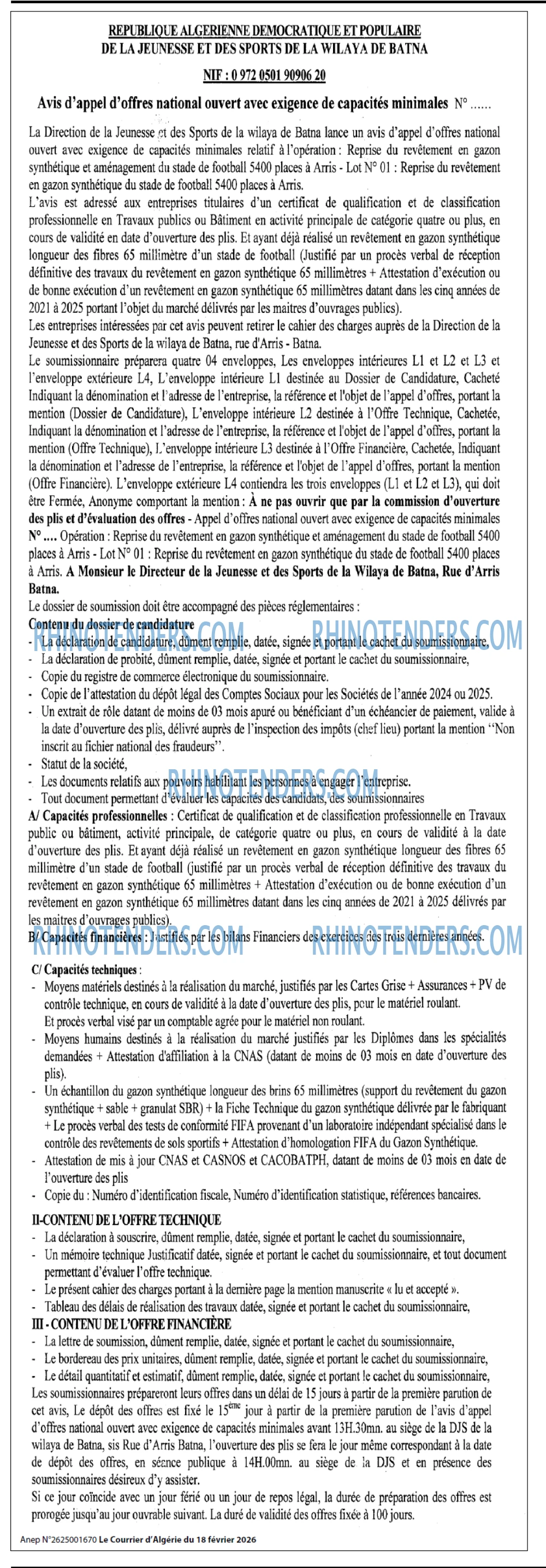 Le Courrier d'Algerie