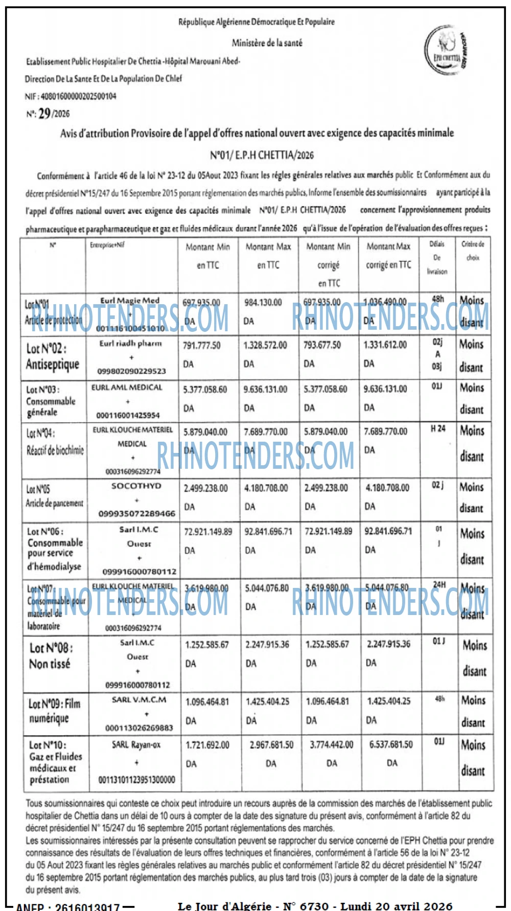 Le Jour d'Algérie