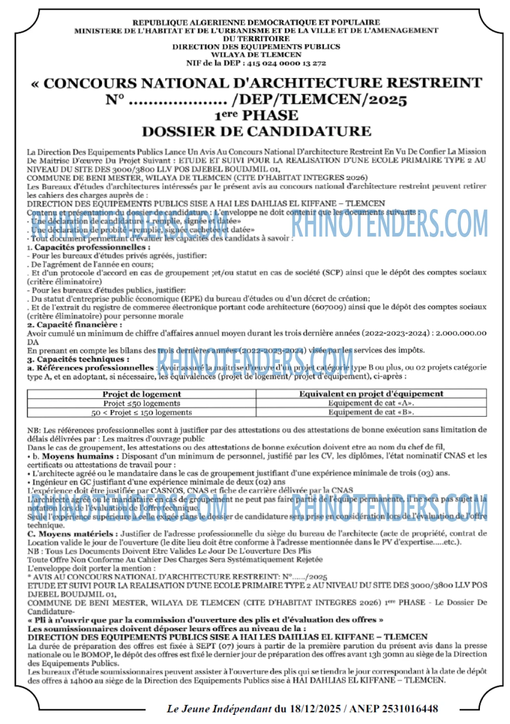 Jeune Independant