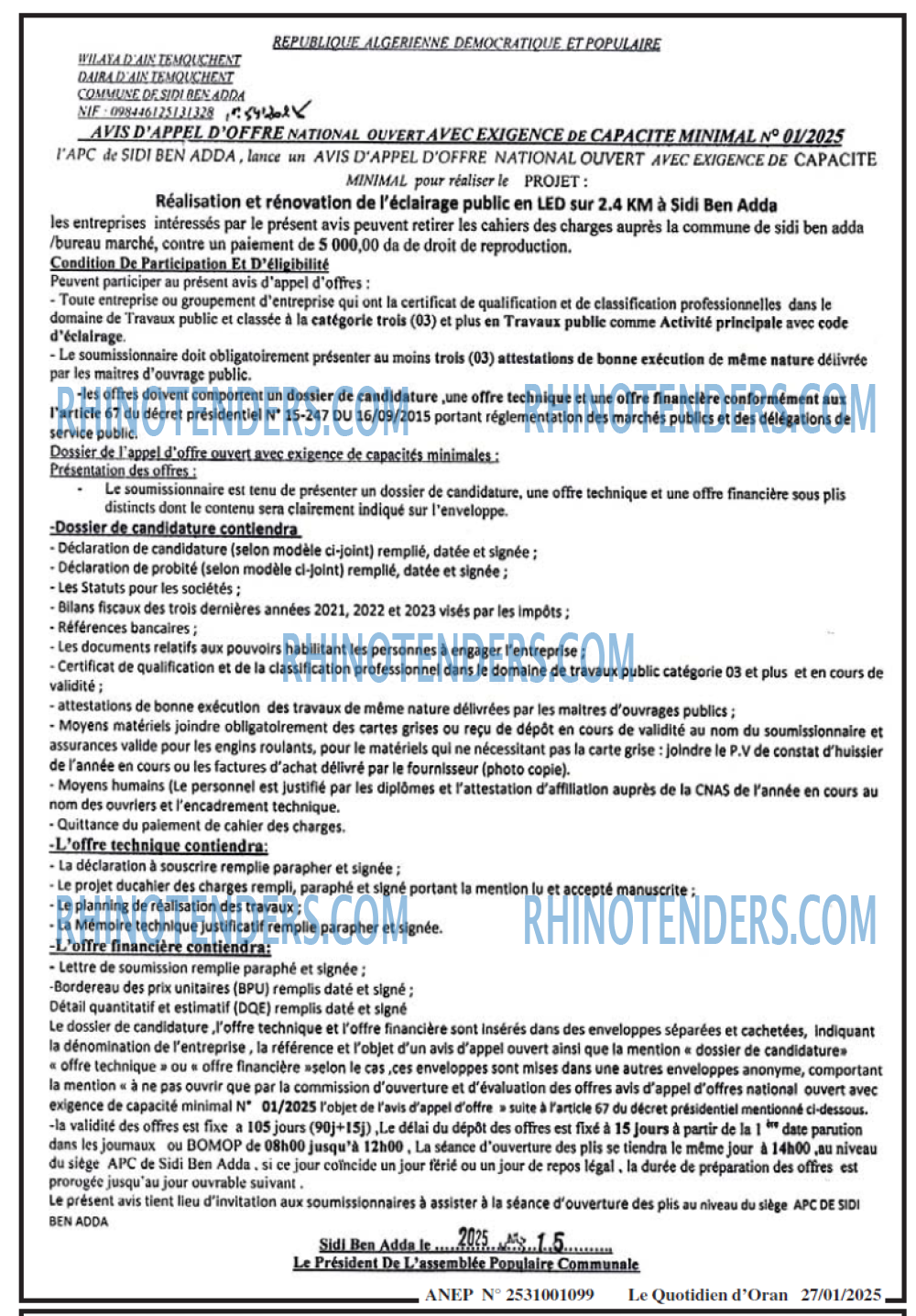 Le Quotidien d'Oran