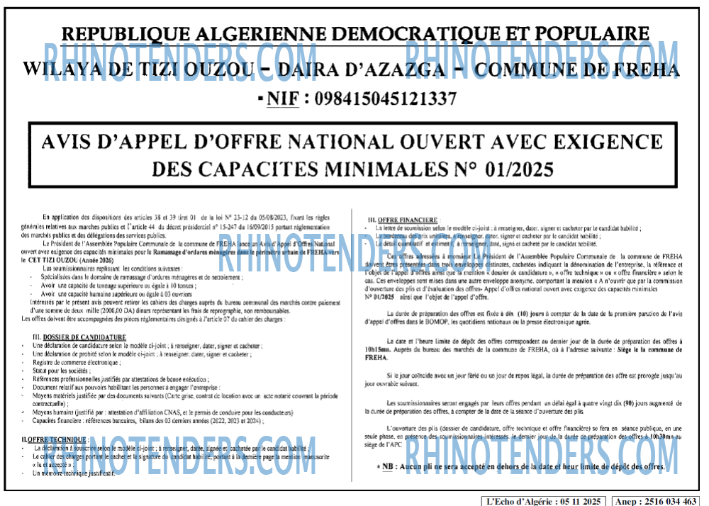 L'ECHO D'ALGERIE