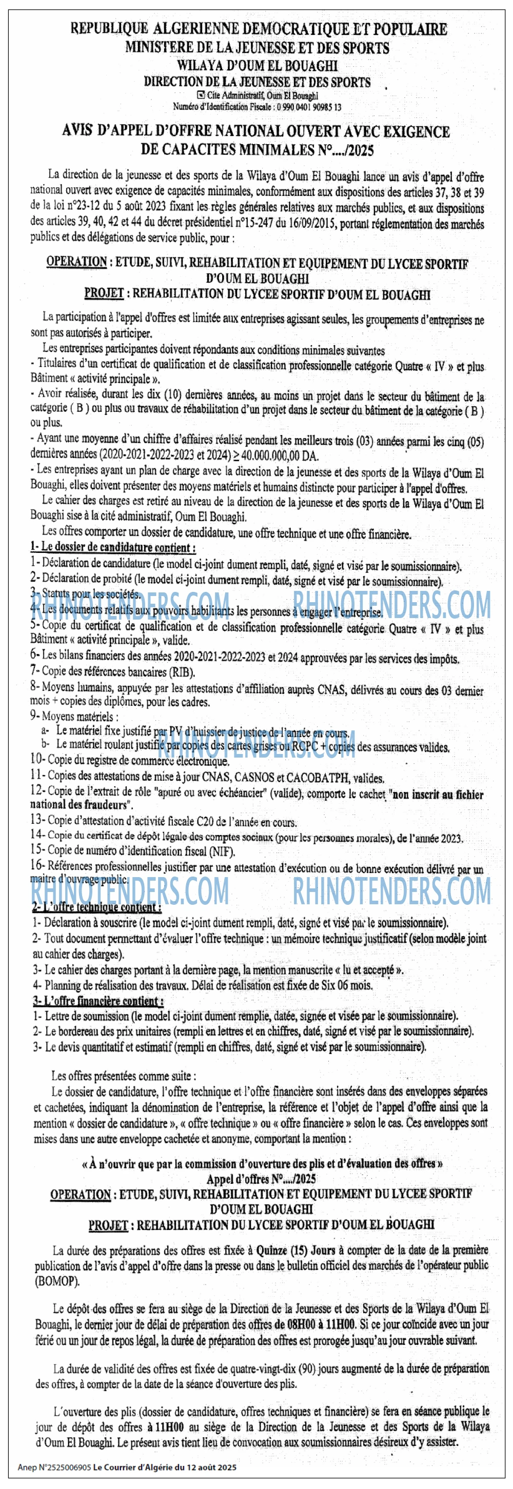 Le Courrier d'Algerie