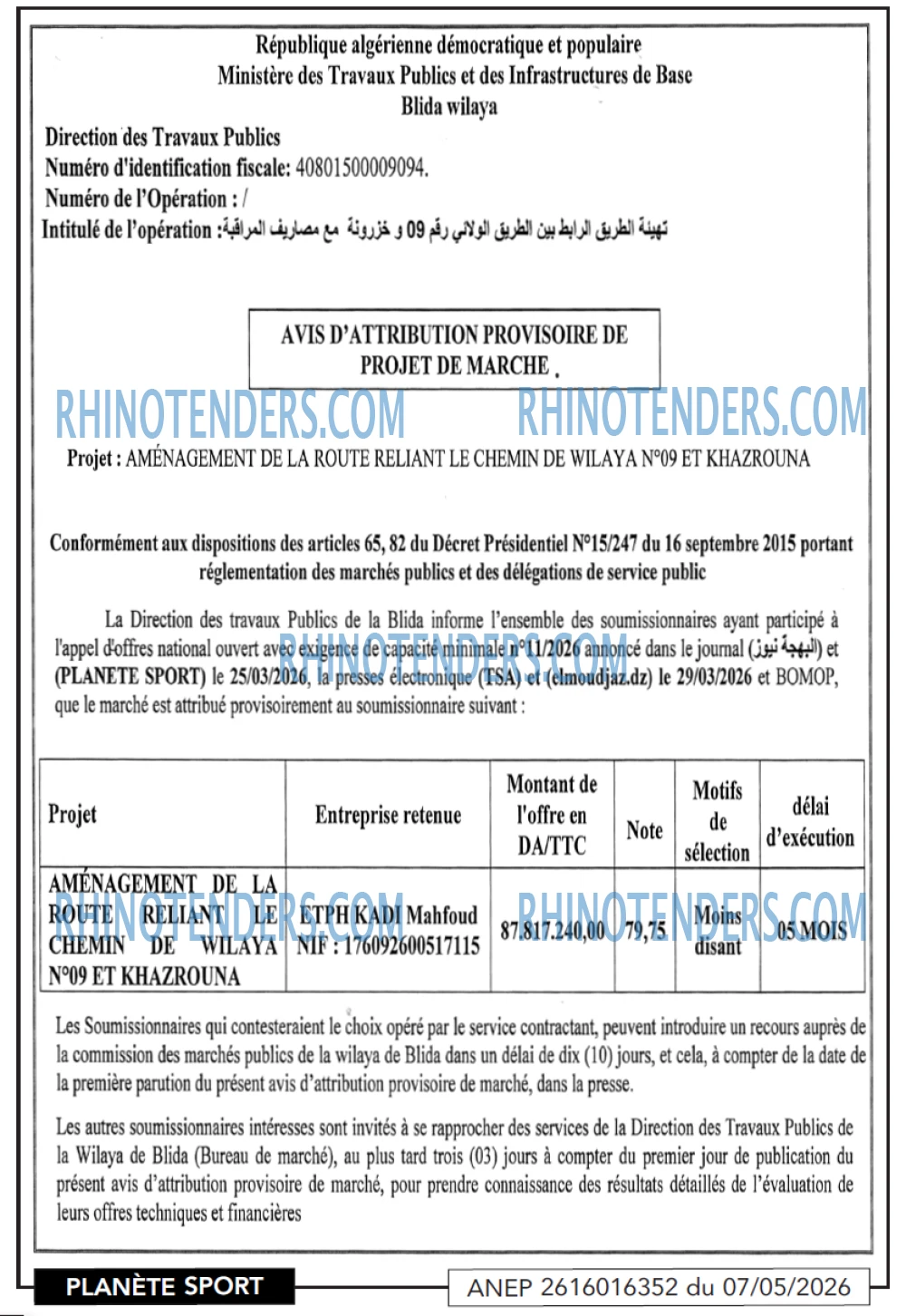 PLANETE SPORT