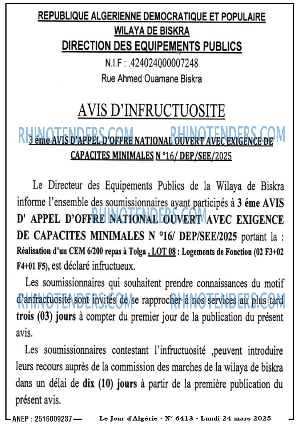 Le Jour d'Algérie