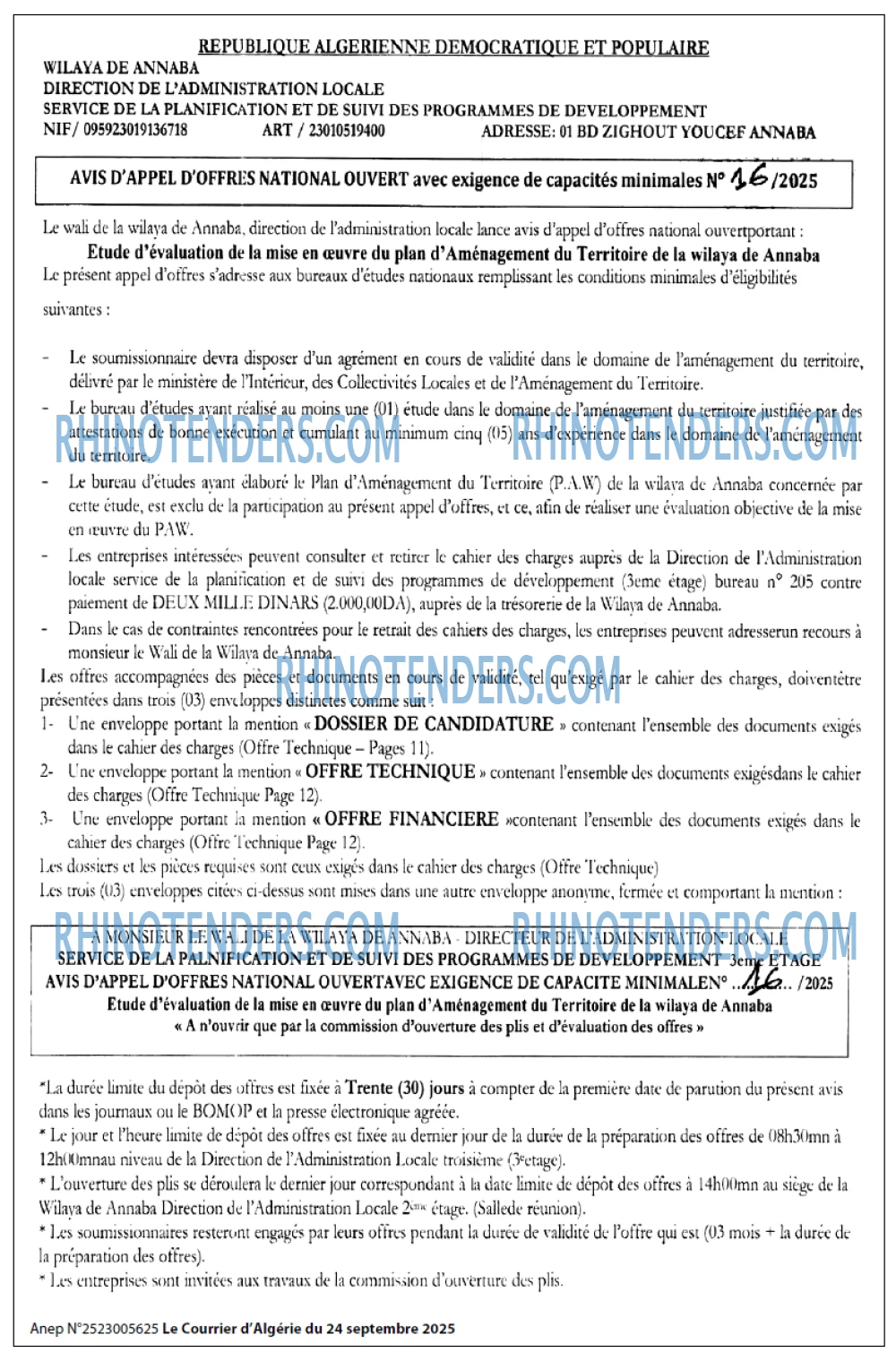 Le Courrier d'Algerie