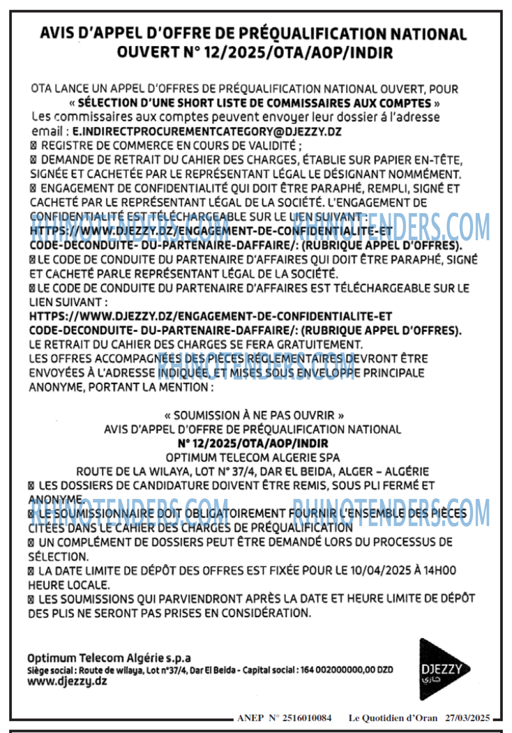 Le Quotidien d'Oran