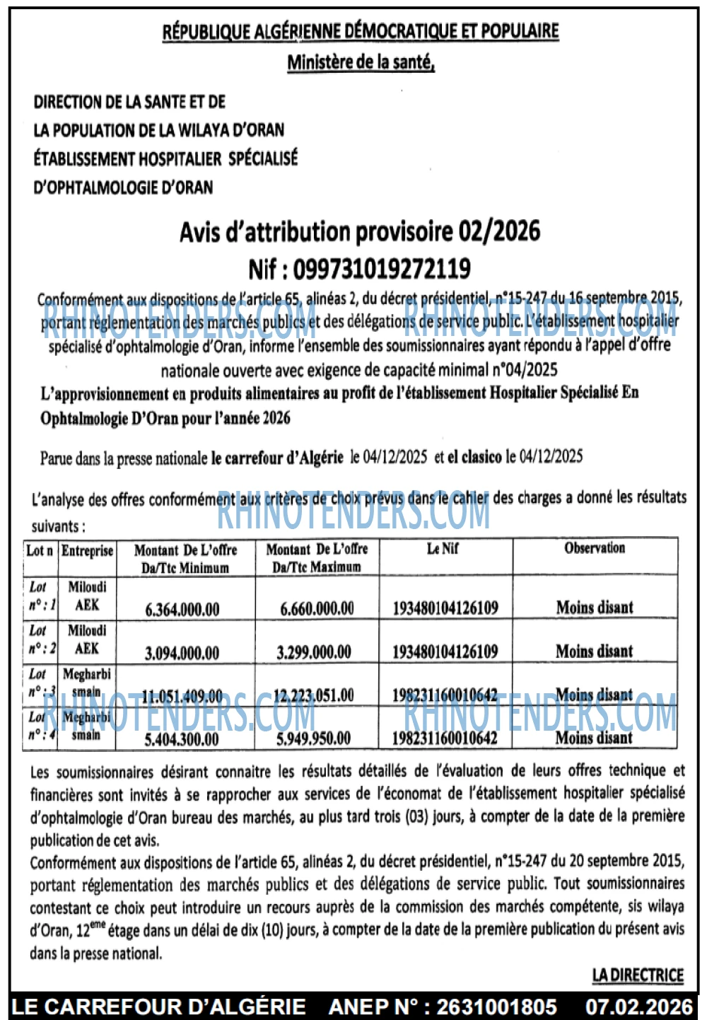 Le Carrefour d'Algérie