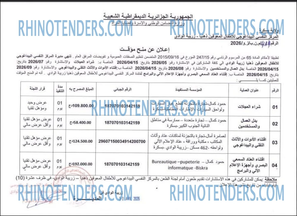 Rhinotenders