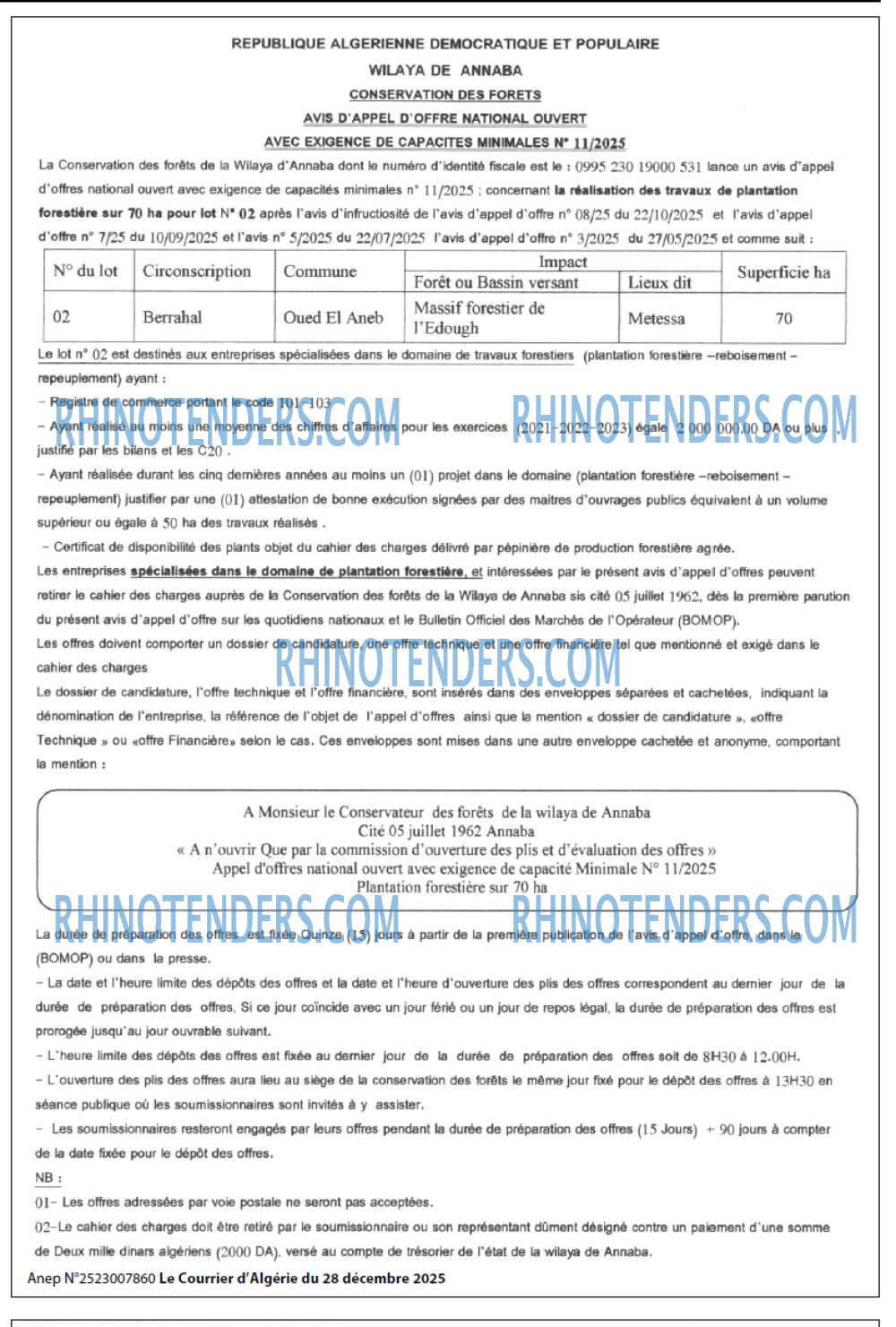 Le Courrier d'Algerie