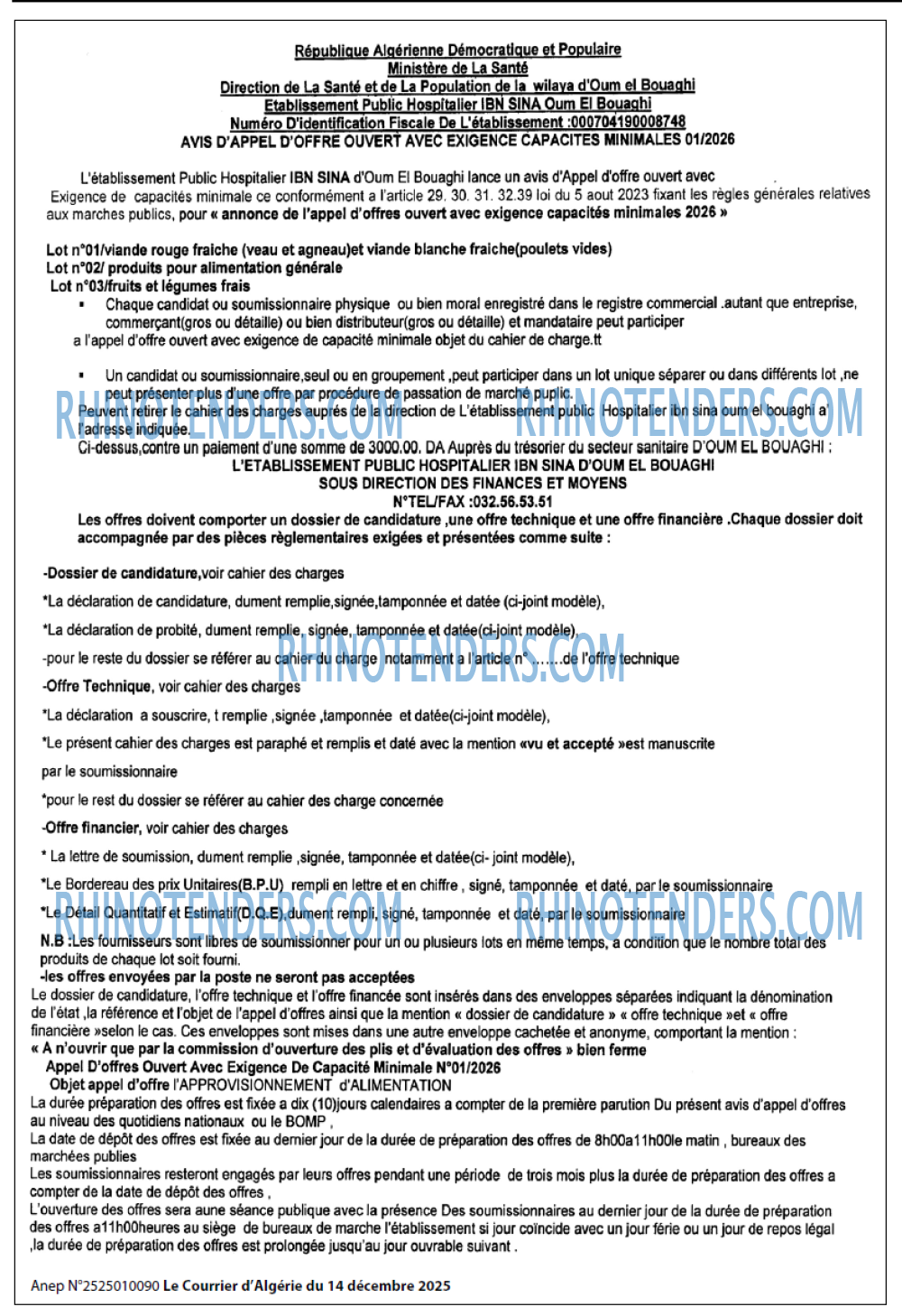 Le Courrier d'Algerie
